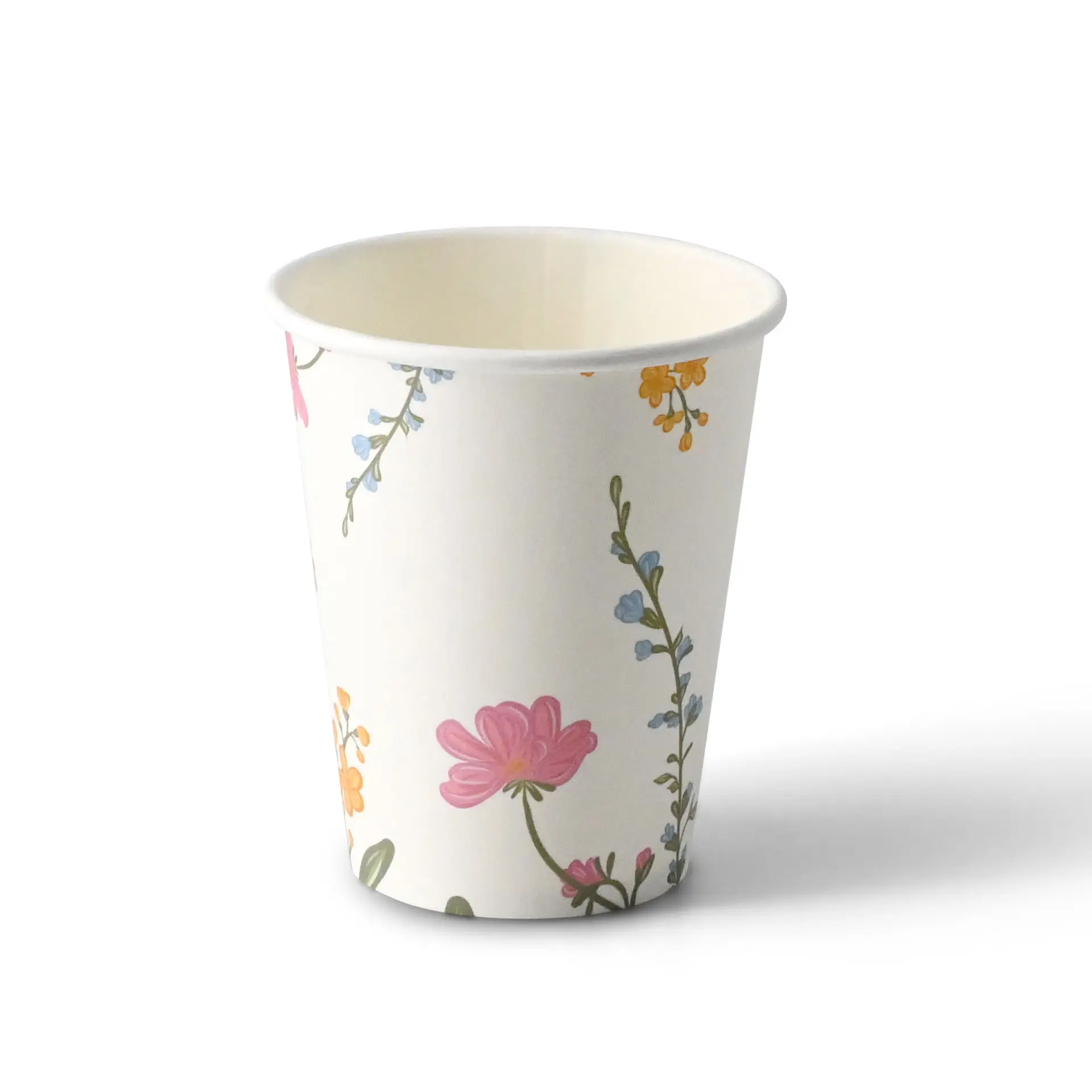 8 oz Paper cup printed with "Spring" (coated), Ø 80 mm, white