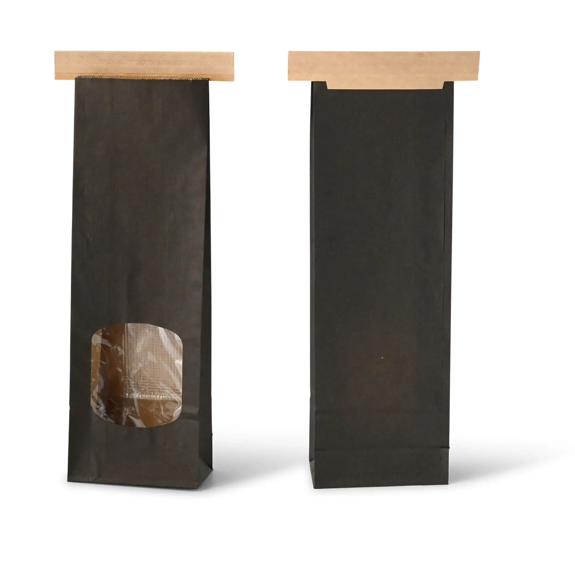 Blockbeutel m. Fenster S, 9 x 4,5 x 26 cm, PP-Folie, schwarz, Clipband, Kraftpapier dre02731-blockbeutel-m-fenster-s-9-x-45-x-26-cm-pp-folie-schwarz-clipband-kraftpapier-2