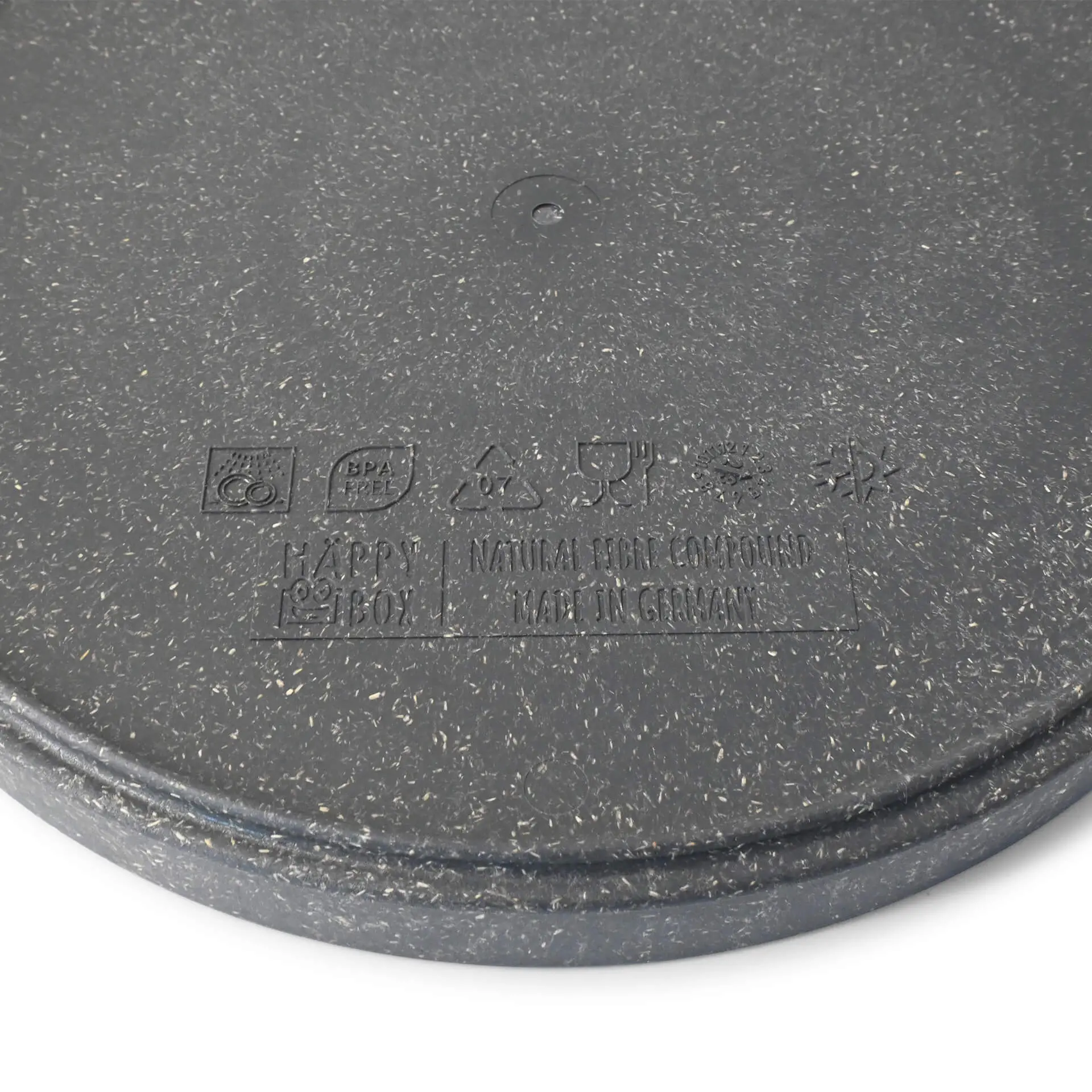 Reusable plates "merways Plate" Ø 24 cm, round, pepper / grey Reusable plates "merways Plate" Ø 24 cm, round, pepper / grey
