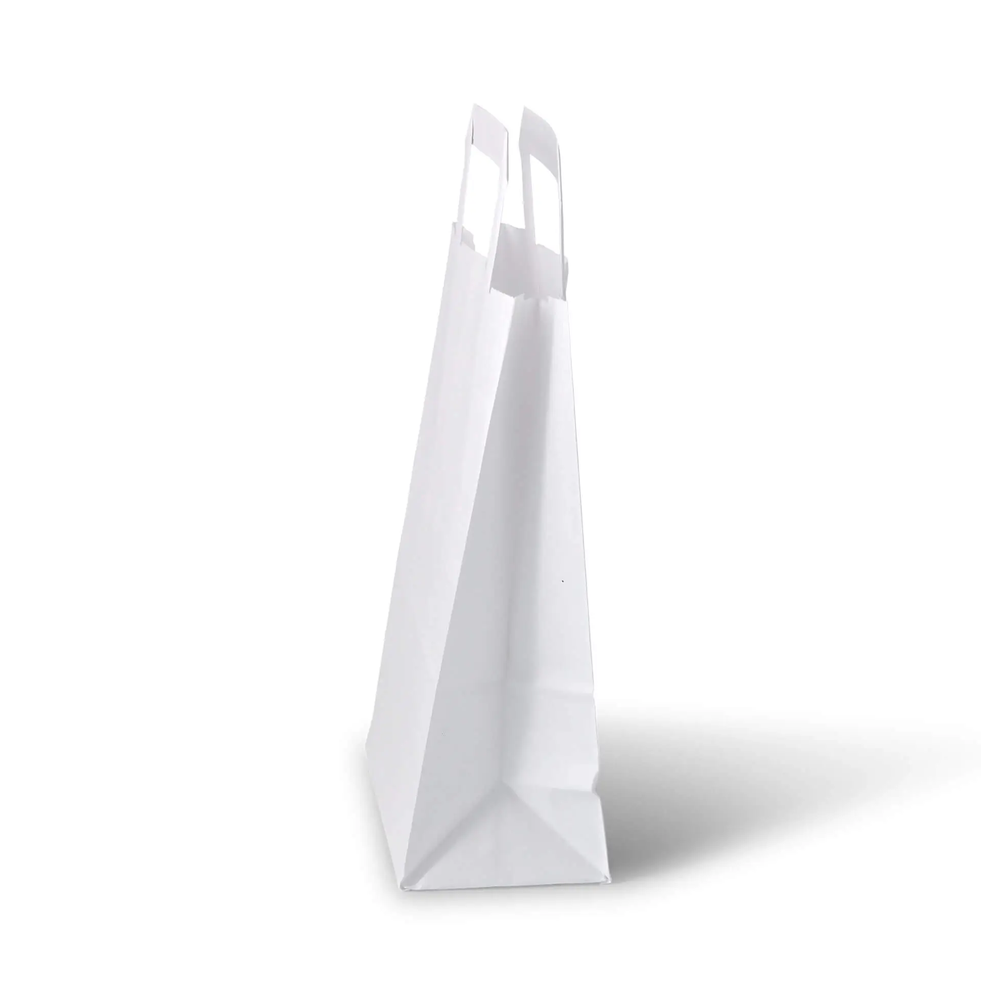 Tragetaschen aus Kraftpapier S, 18 x 8 x 22 cm, weiß