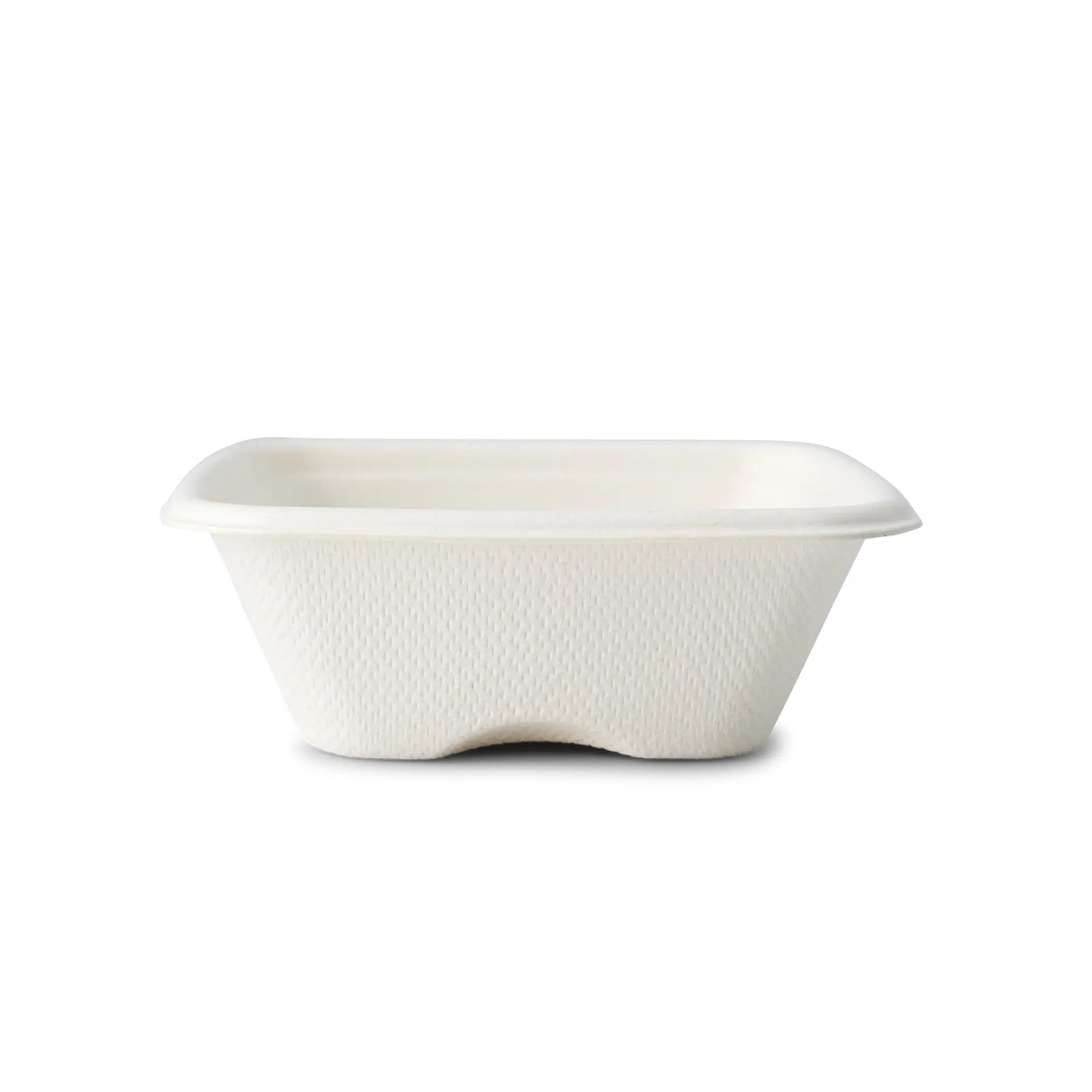 Portionsbecher aus Zuckerrohr 70 ml, 80 x 80 x 27 mm, quadratisch