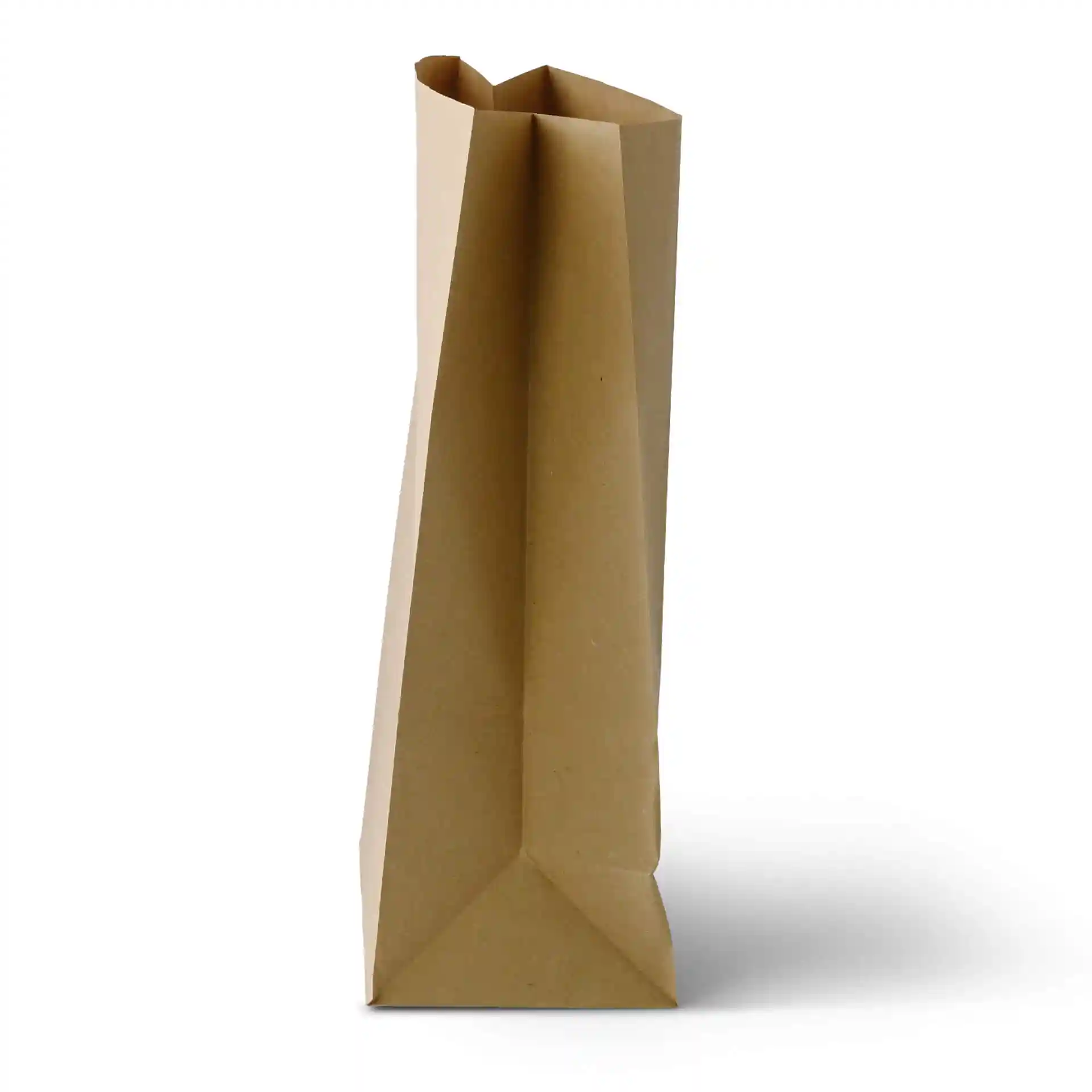 Brown rectangular kraft shopping bag with a height of 400 mm, length of 260 mm, and width of 140 mm.
