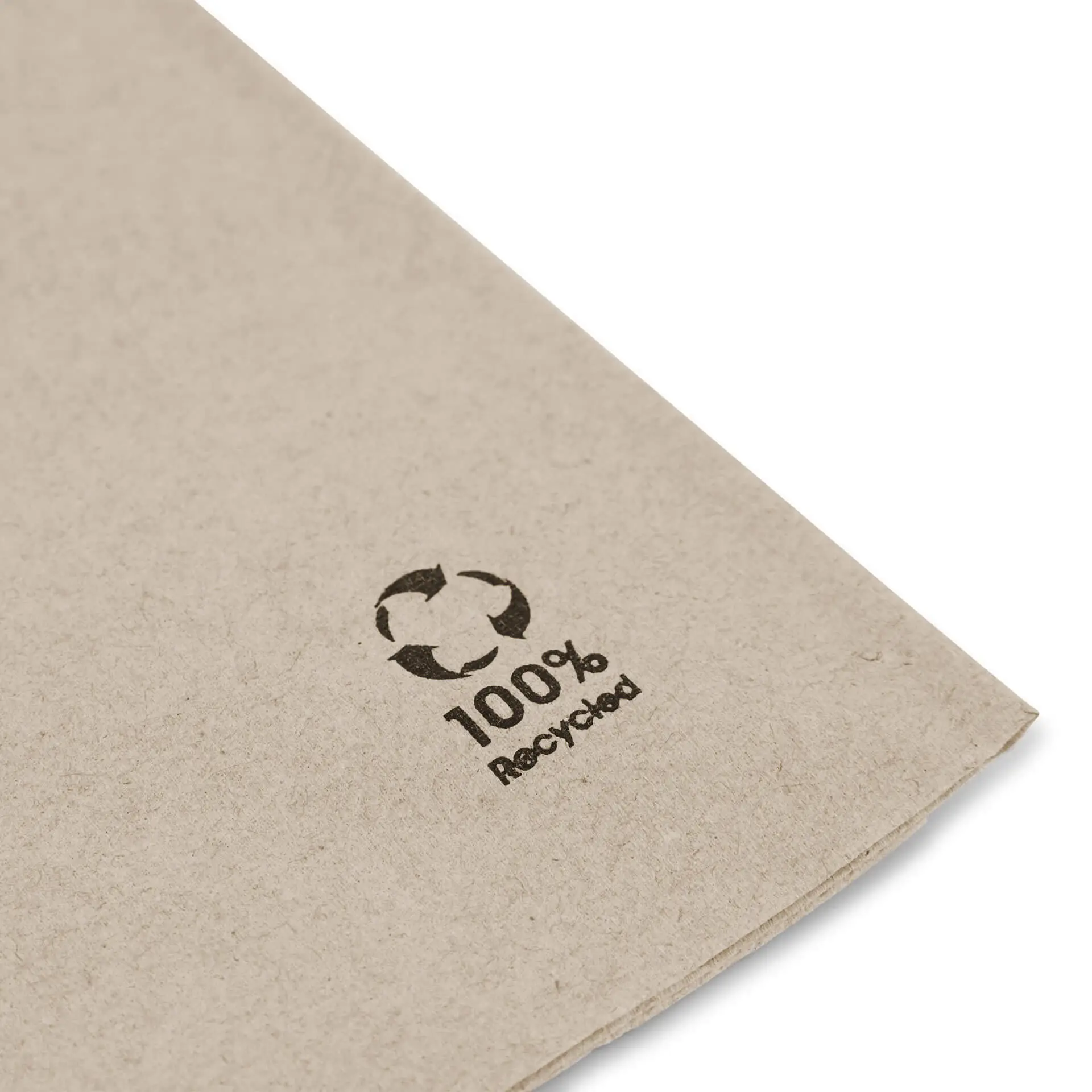 Cutlery pouches recycled paper 10 x 19.5 cm, 2-ply, unbleached