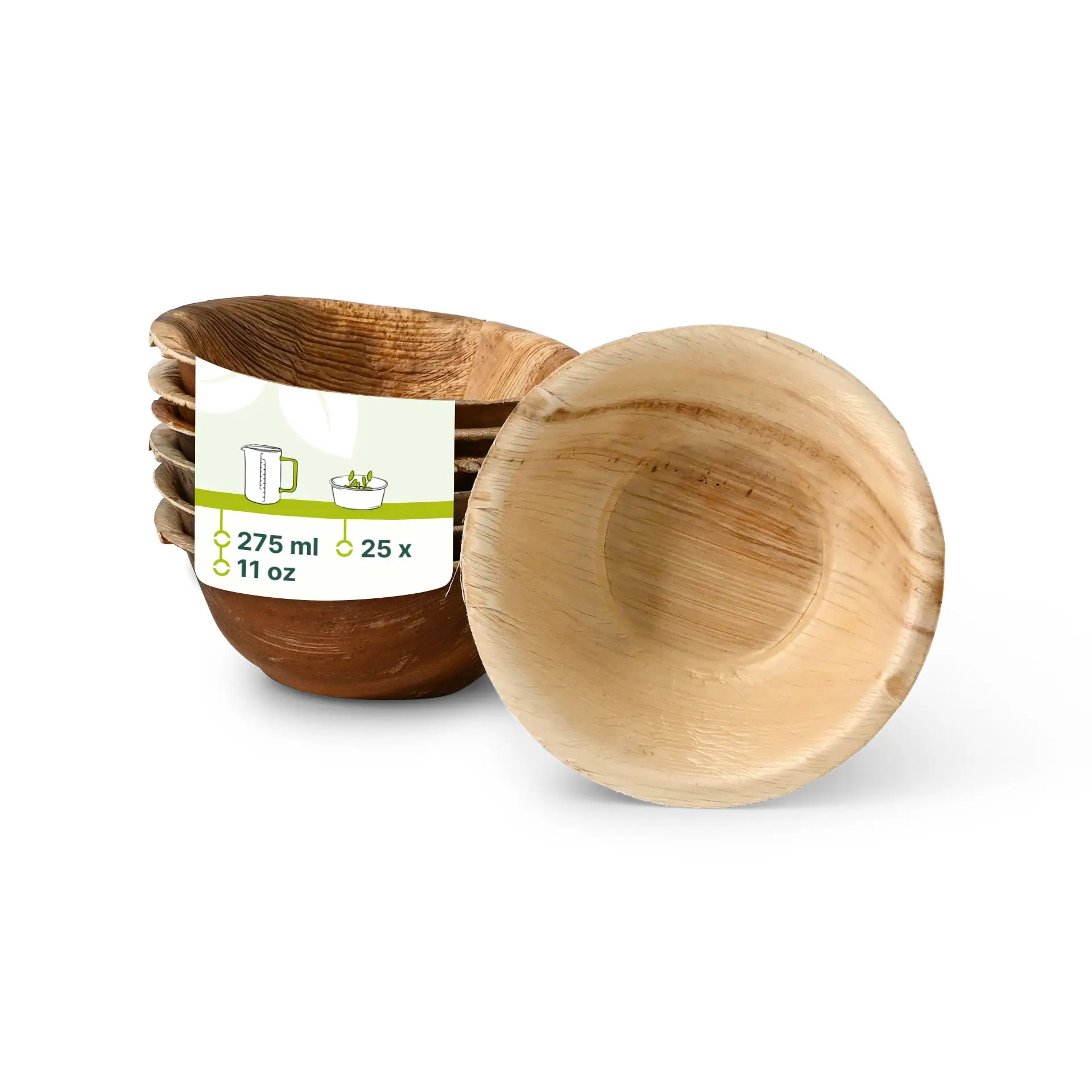 Palmblatt Schalen "Palmware®" 275 ml, rund Palmblatt Schalen "Palmware®" 275 ml, rund