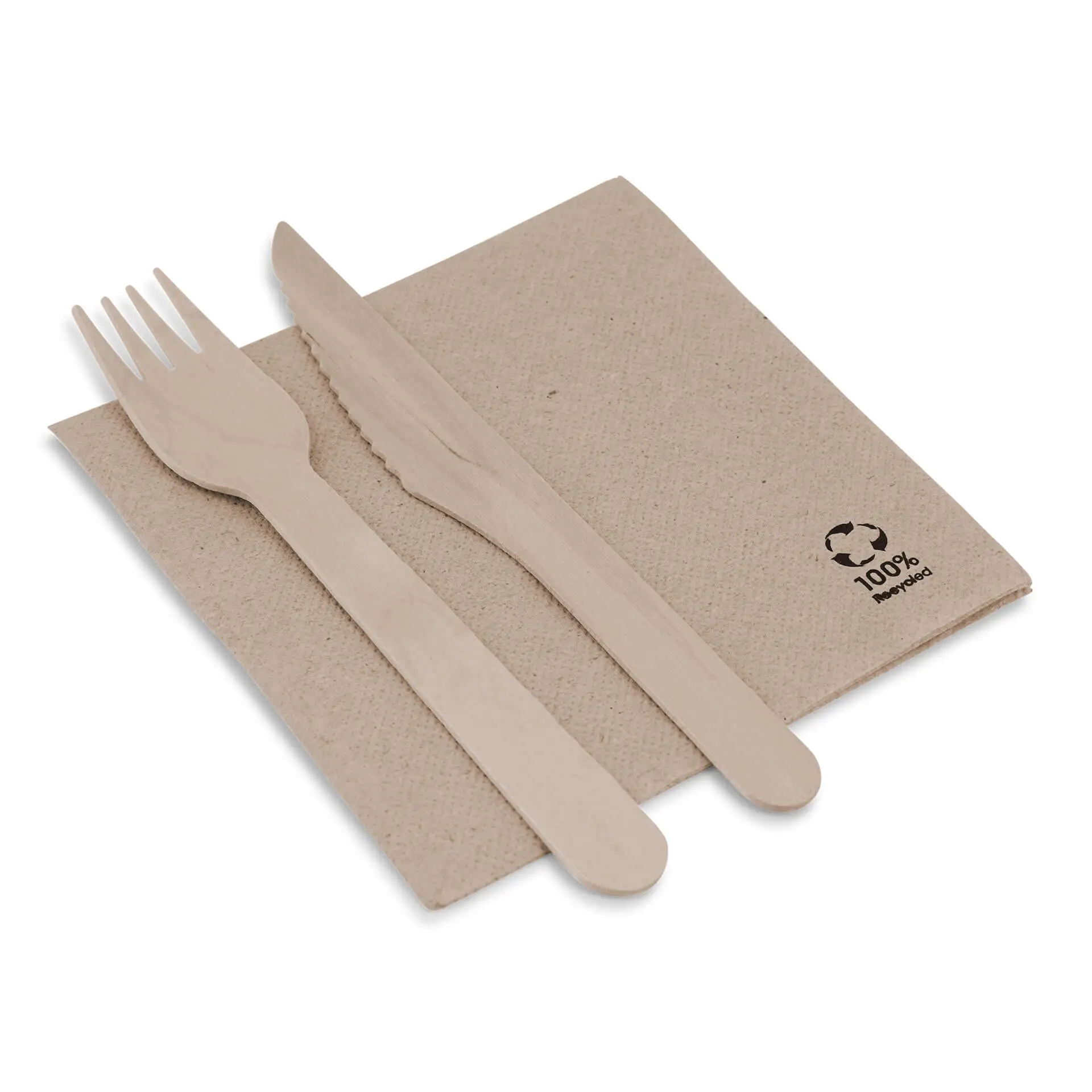 Recycled paper napkins (Premium) 25 x 25 cm, 2-ply, 1/4 fold dse02821-servietten-aus-recyceltem-papier-premium-25-x-25-cm-2-lagig-14-falz-ungebleicht-4