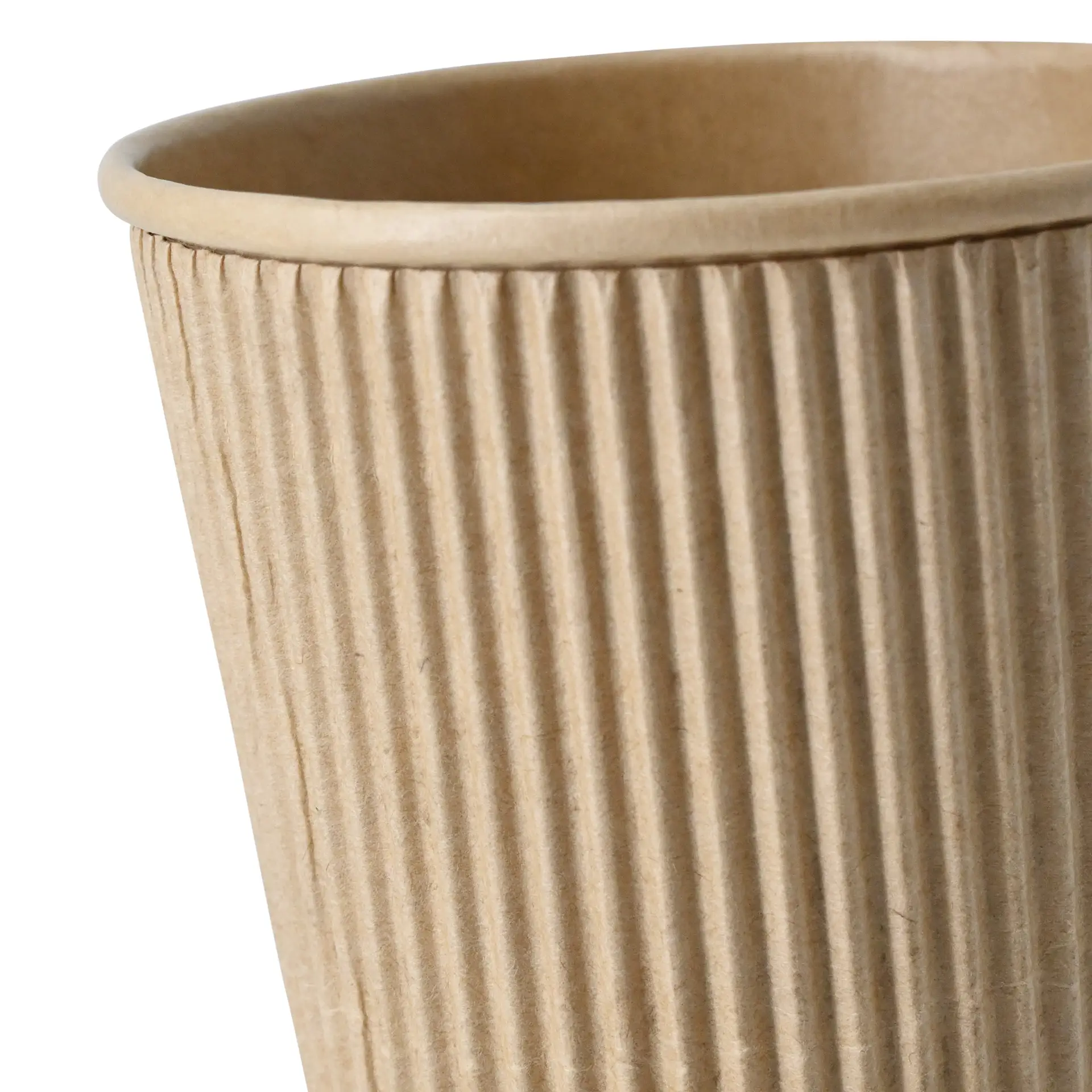 10 oz Takeaway coffee cups / Ripple cups, Ø 90 mm, kraft dhd04847-riffelbecher-kaffee-to-go-becher-250-ml-10-oz-90-mm-braun-3