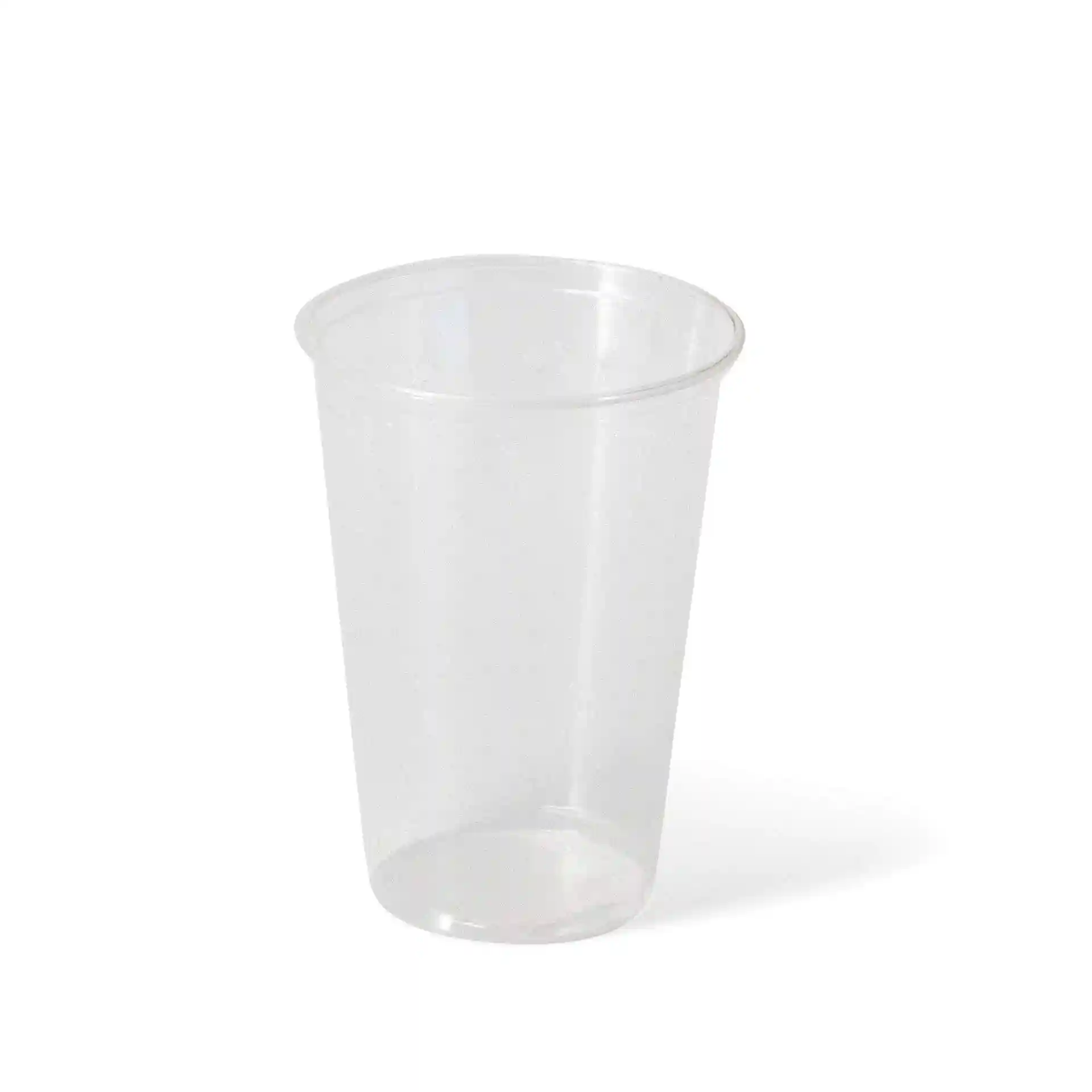 Transparenter 8 oz Becher aus PLA, mit einer Höhe von 96 mm und einem Durchmesser von 70 mm.