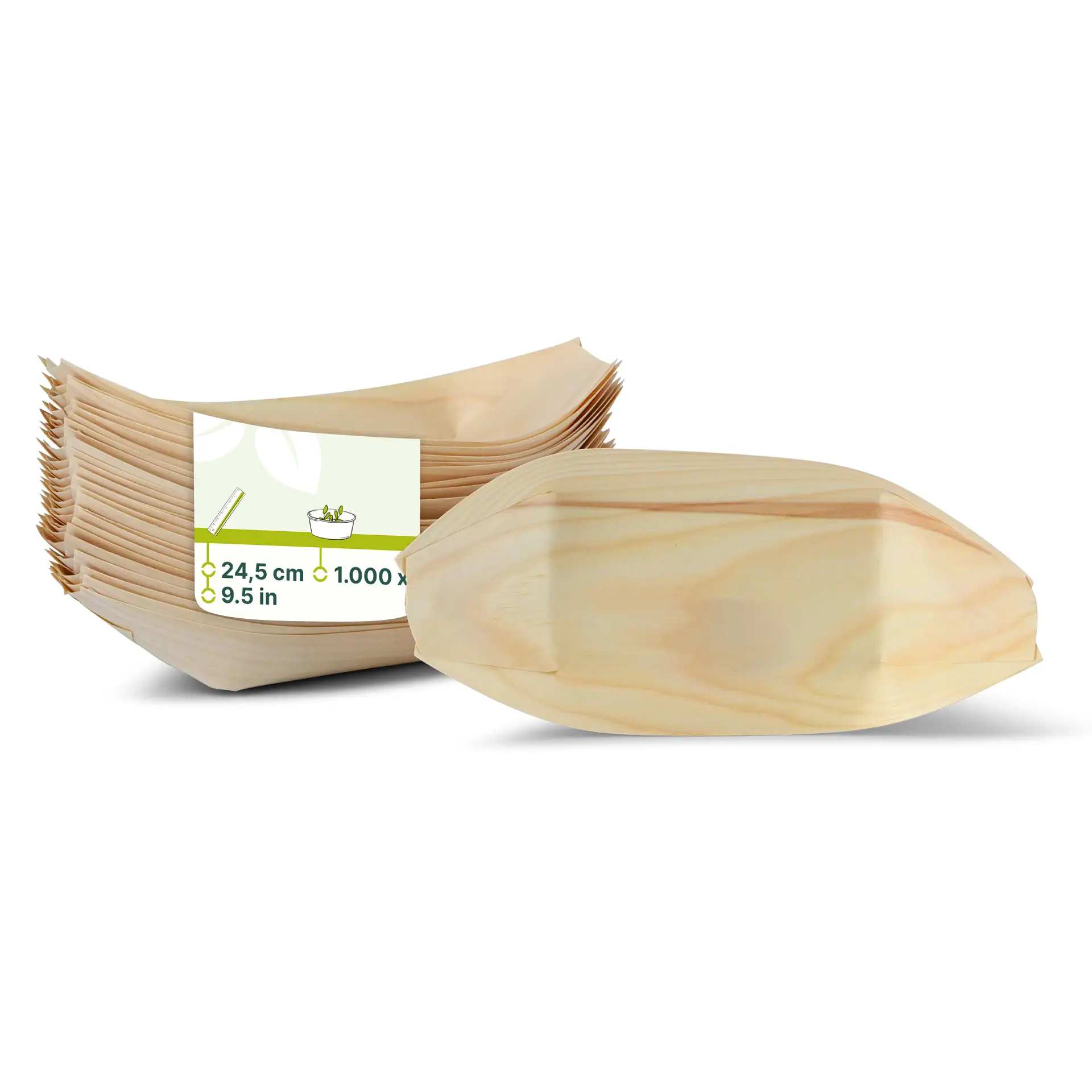 Wooden boats 24,5 cm Wooden boats 24,5 cm