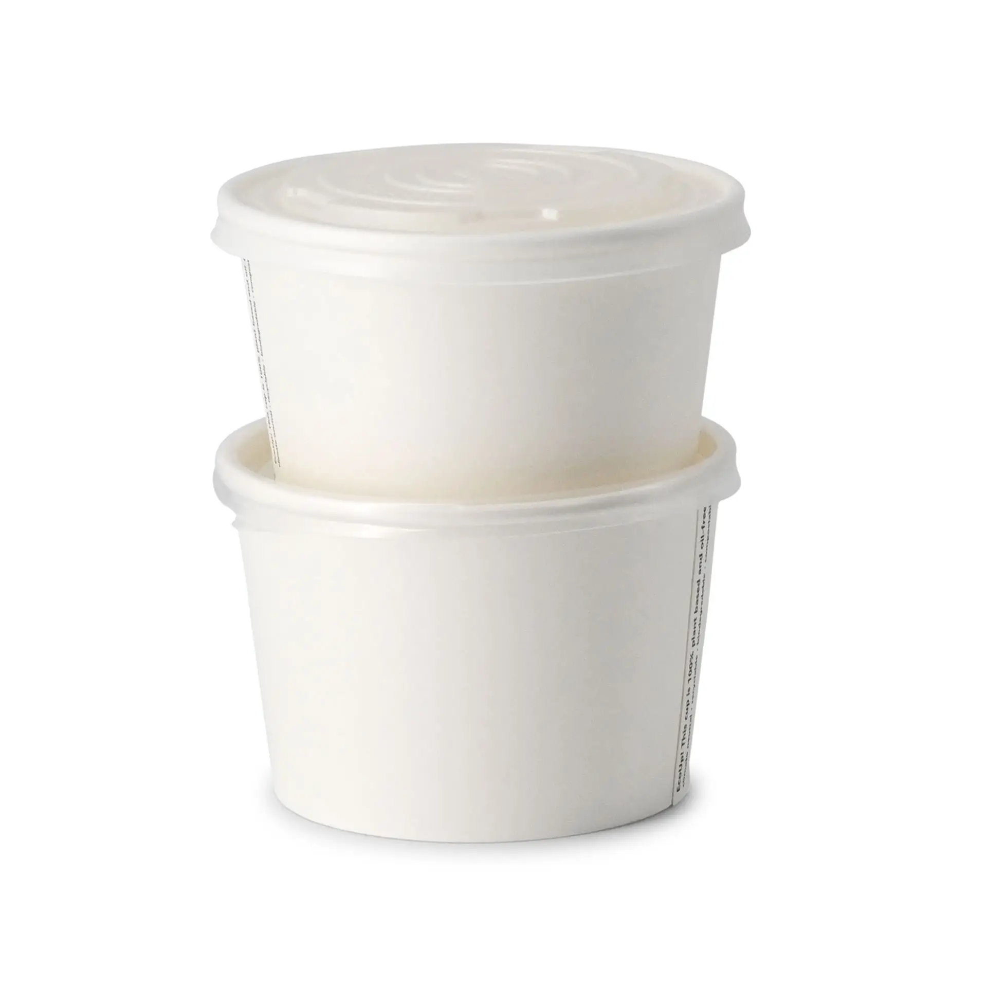 12 oz Paper Soup Container (eco-friendly coating), Ø 115 mm, white