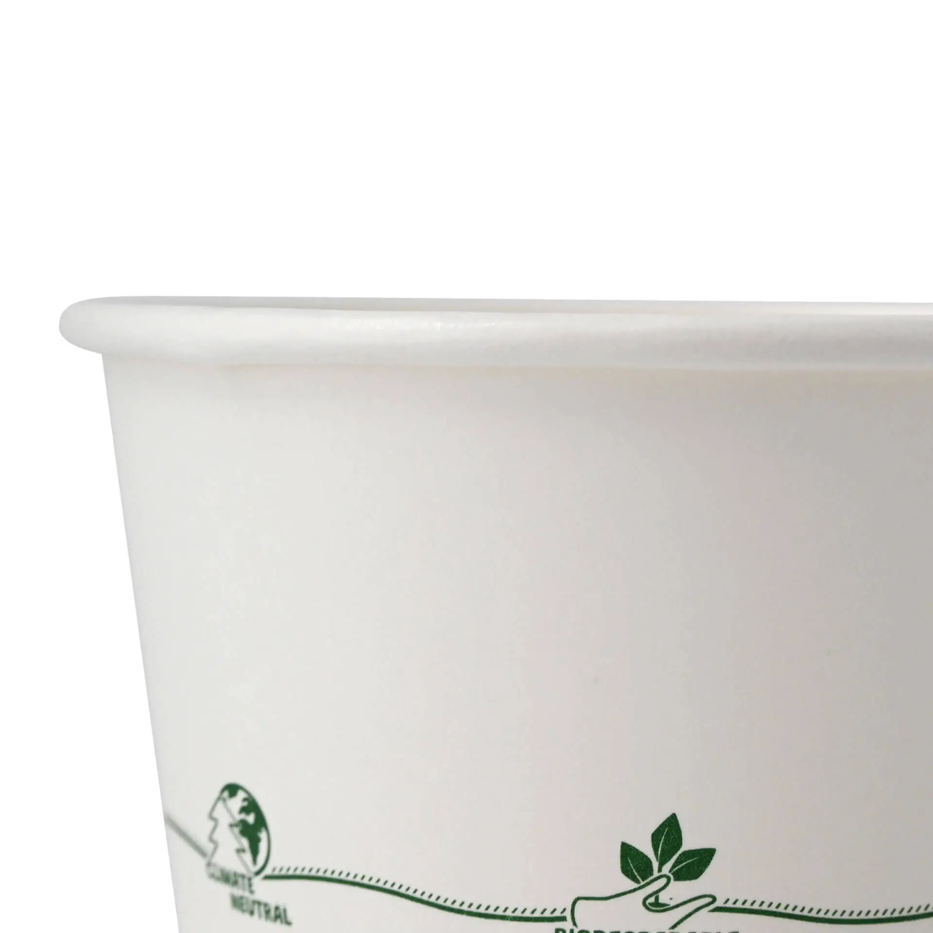 12 oz Cardboard Soup Container (eco-friendly coating), Ø 115 mm, "EcoUp©"-icons