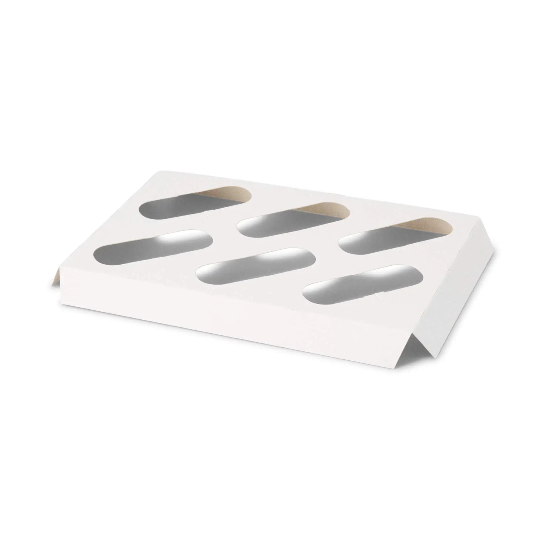 Insert range for cupcake boxes (6 pieces), white dre034991-einlagen-aus-karton-fuer-6er-cupcake-boxen-weiss-1