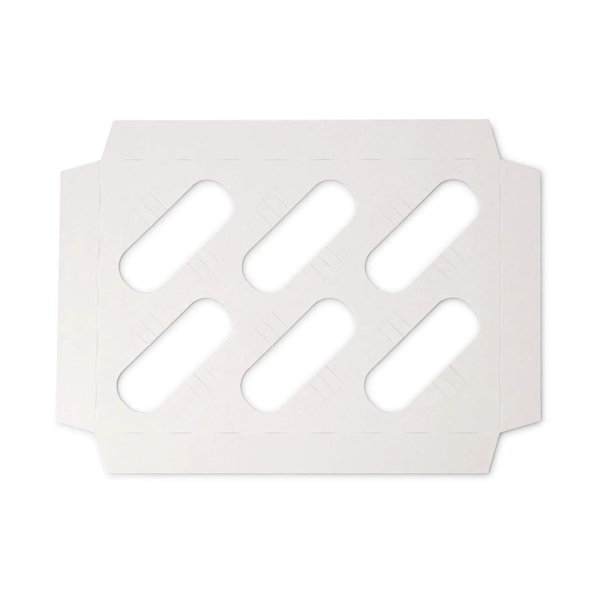 Insert range for cupcake boxes (6 pieces), white dre034991-einlagen-aus-karton-fuer-6er-cupcake-boxen-weiss-3