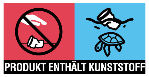 Produkt enthält Kunststoff