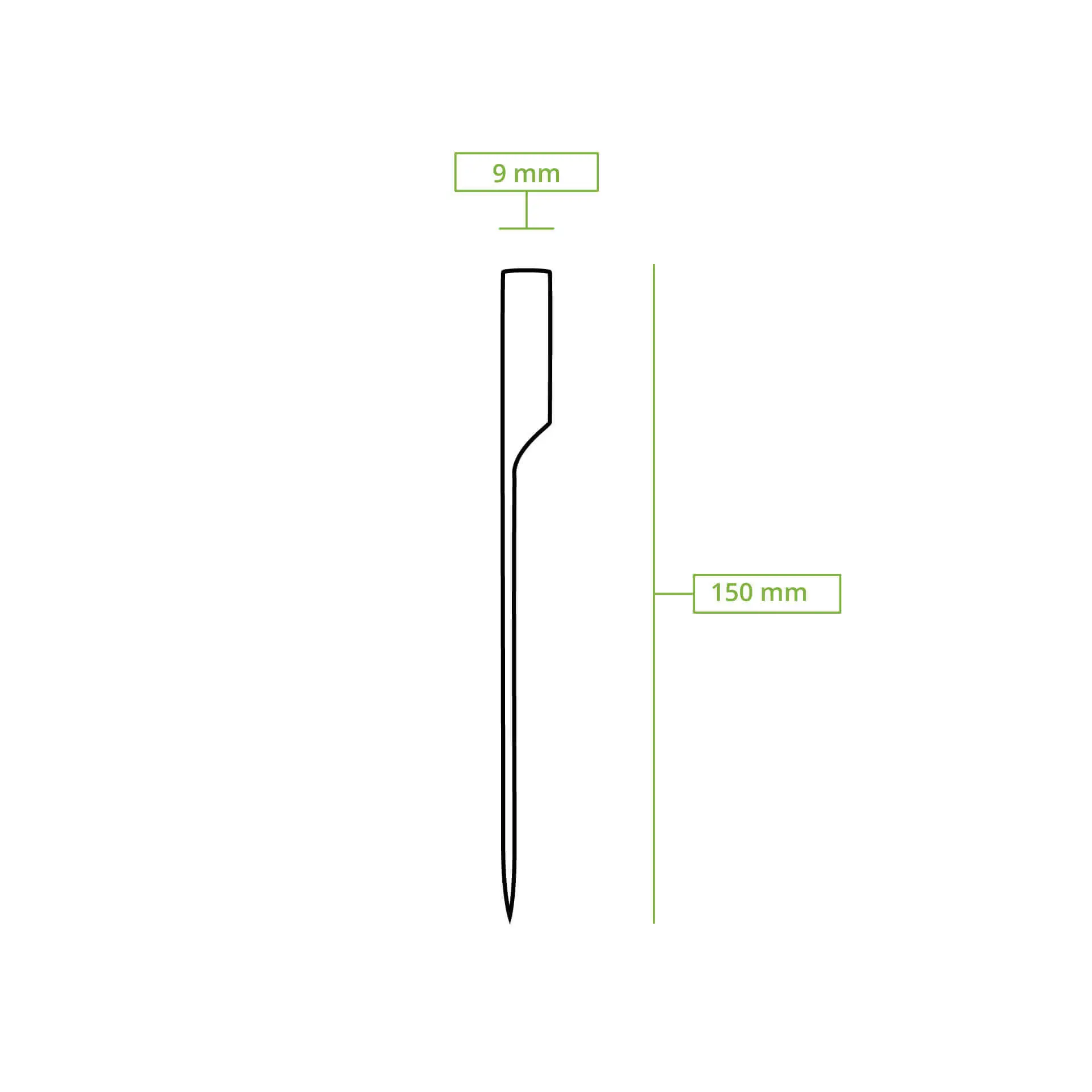Flaggenspieße aus Bambus, 15 cm, unbehandelt Flaggenspieße aus Bambus, 15 cm, unbehandelt