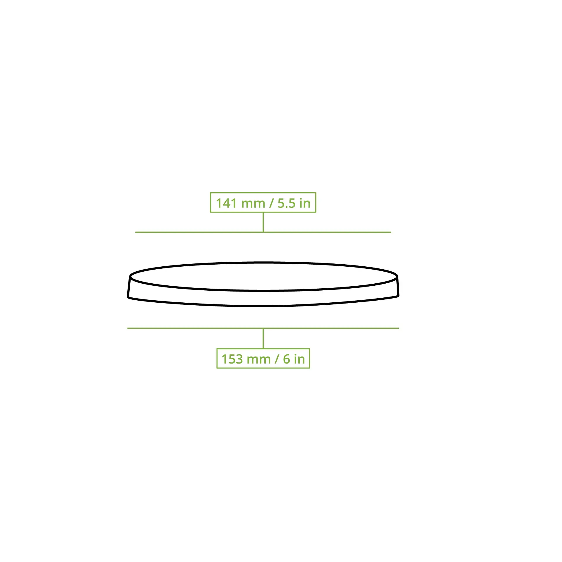 Cup lids rPET Ø 150 mm, clear Cup lids rPET Ø 150 mm, clear