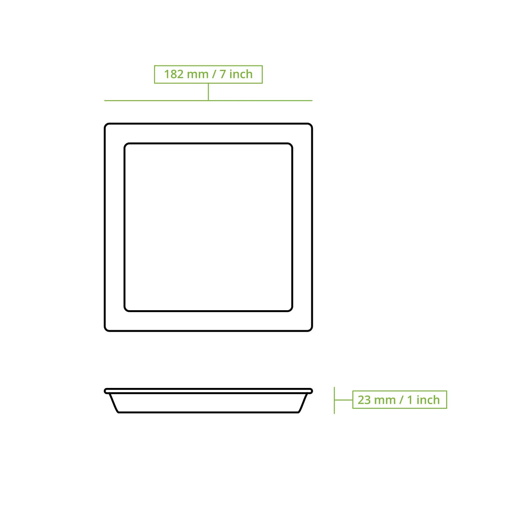 Palm leaf plates "Palmware®" 18 x 18 cm, square Palm leaf plates "Palmware®" 18 x 18 cm, square