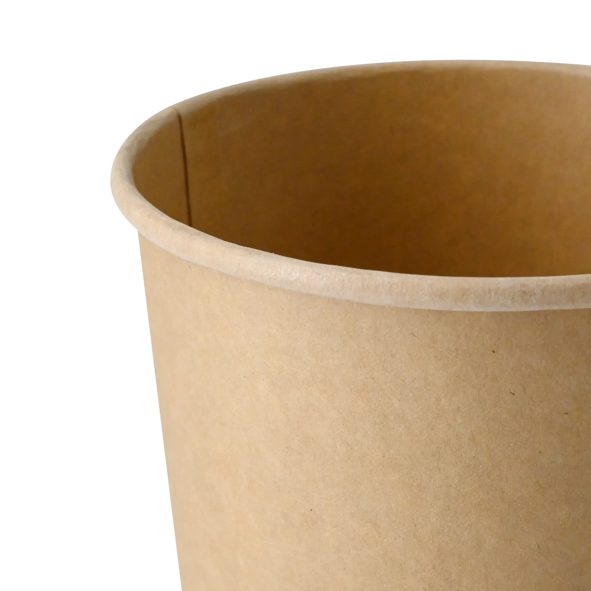 Soup cup to go made of cardboard (eco-friendly coating) 600 ml / 24 oz, Ø 115 mm, brown