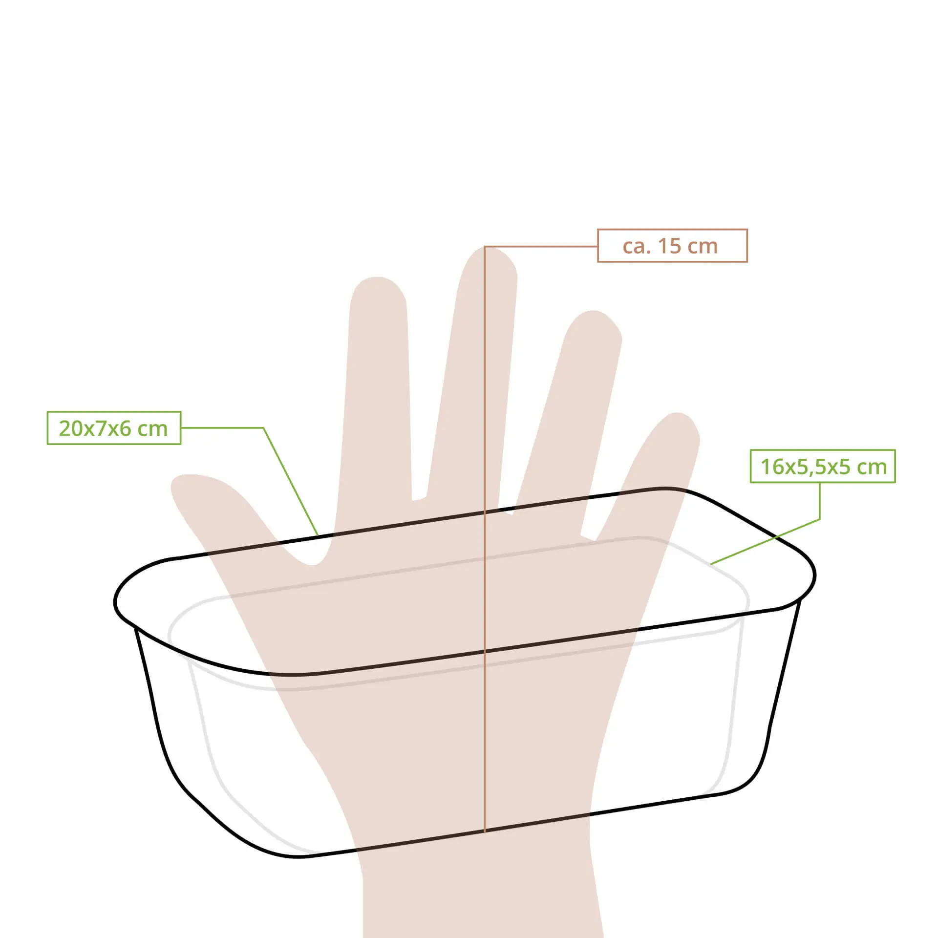 Cocoa paper baking moulds 20 × 7 × 6 cm, rectangular, brown Cocoa paper baking moulds 20 × 7 × 6 cm, rectangular, brown