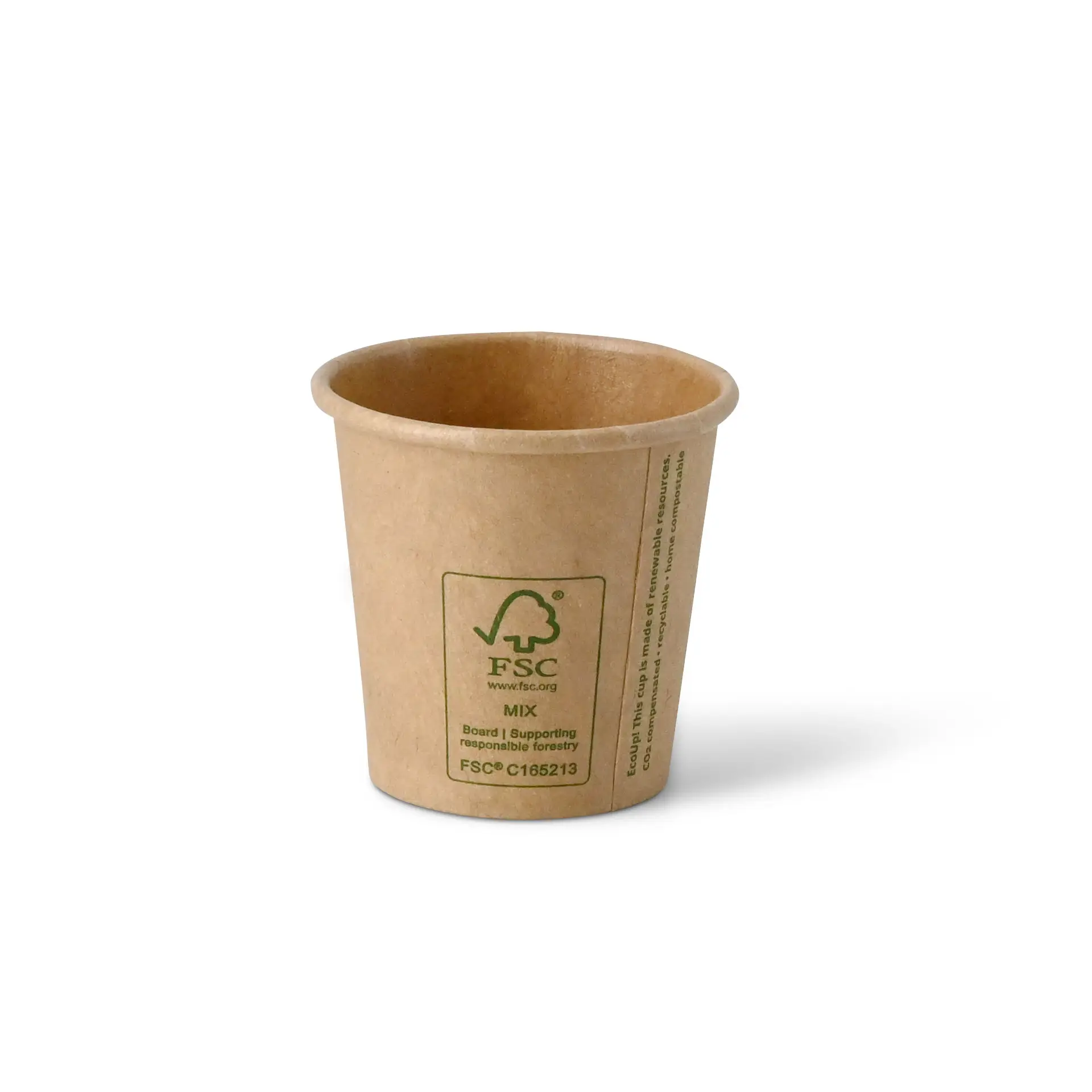 Pappbecher 50 ml / 2 oz, Ø 50 mm, braun