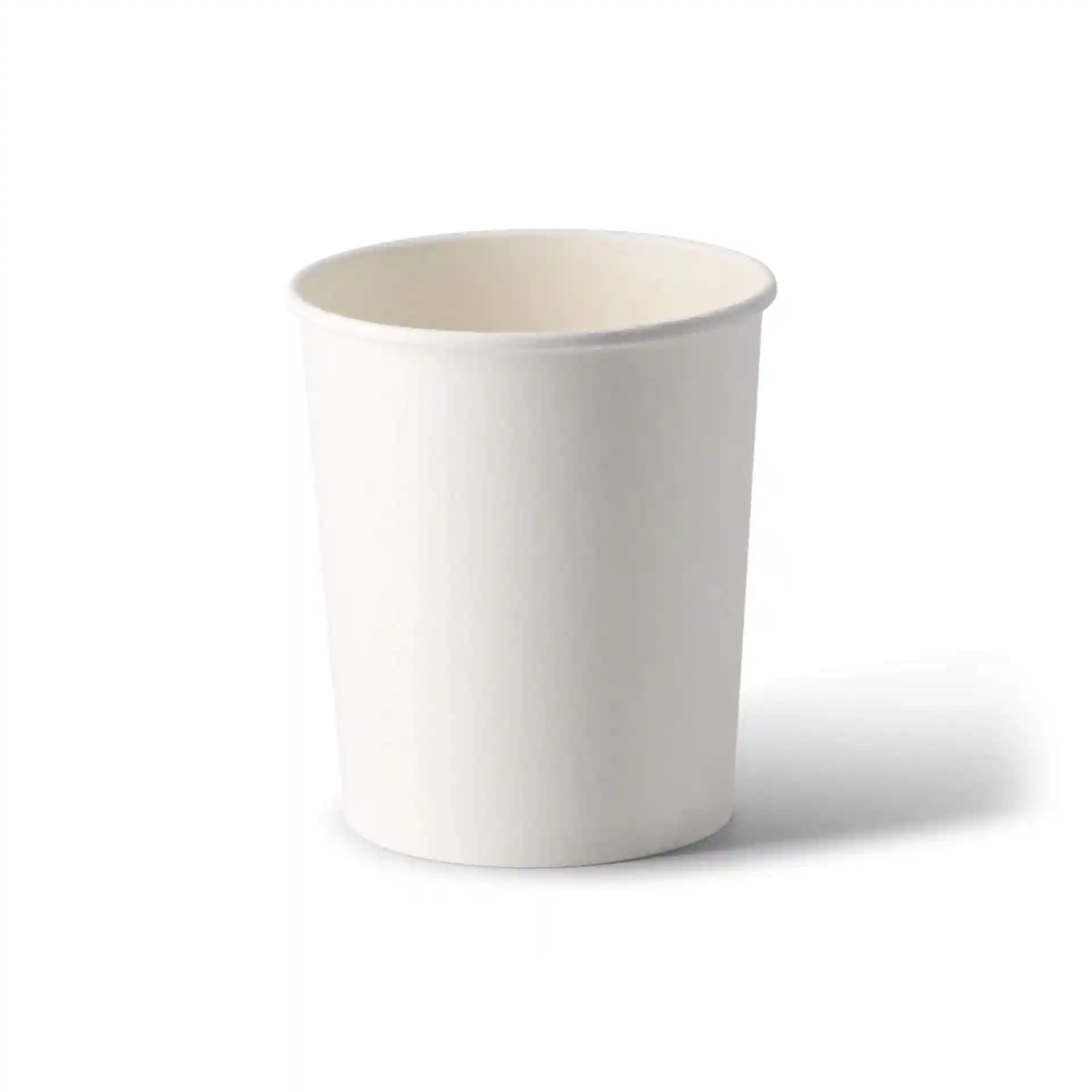 White cardboard soup cup with a round shape, 32 oz capacity, and a height of 130 mm.