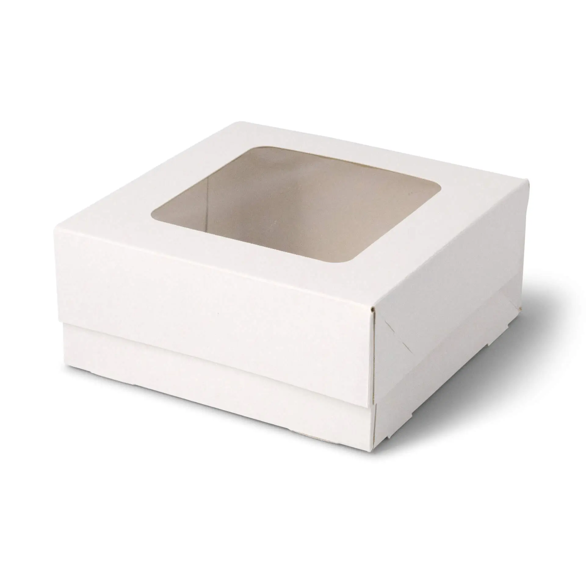 Cupcake boxes (4-pack), cellulose window, white Cupcake boxes (4-pack), cellulose window, white