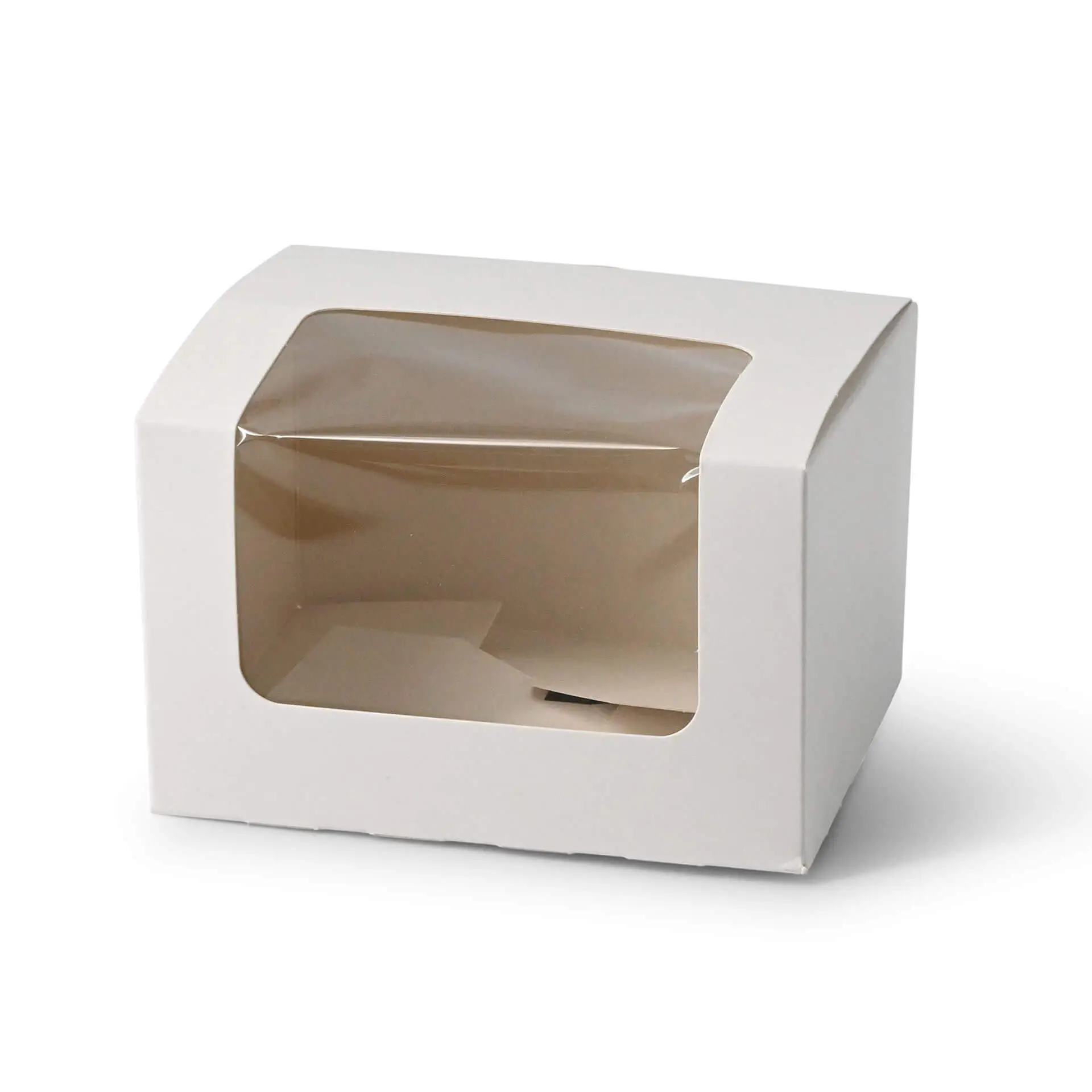 Patisserie Verpackungen 13 x 11 x 8 cm, Zellulose-Fenster, weiß Patisserie Verpackungen 13 x 11 x 8 cm, Zellulose-Fenster, weiß