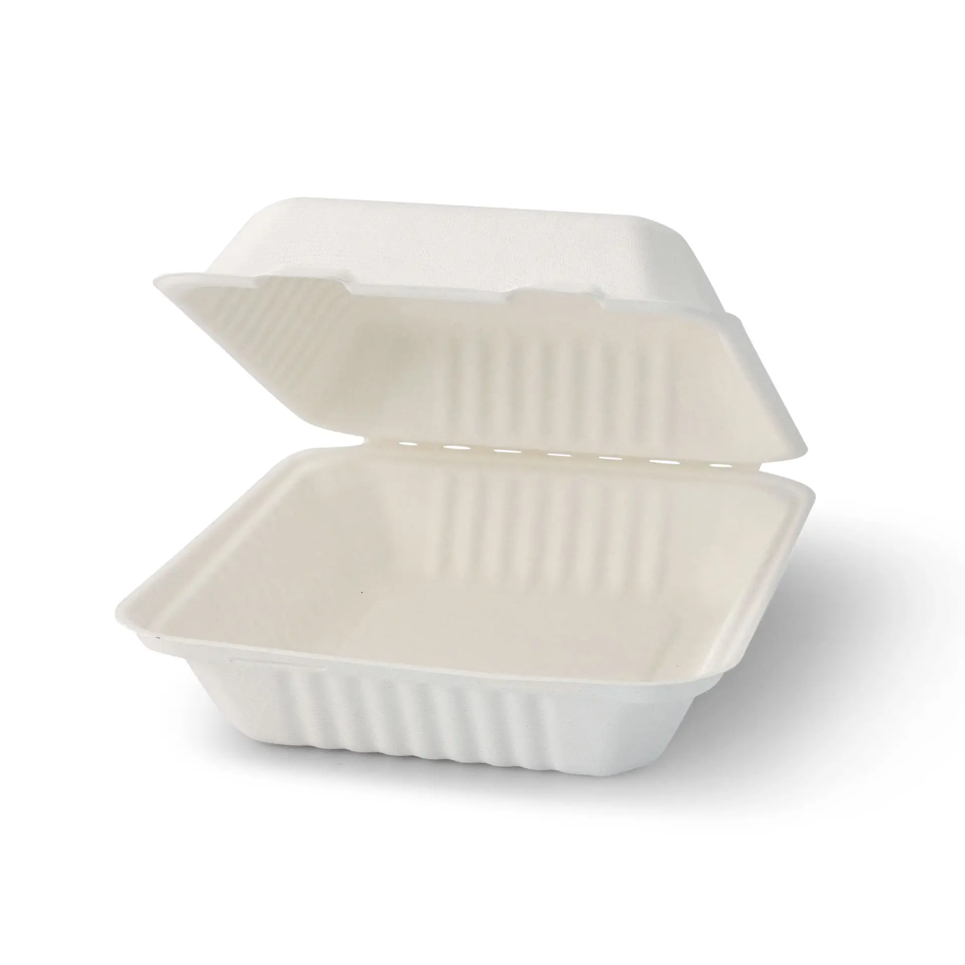 Sugarcane-containers 22 x 18,5 x 7 cm, hinged-lid, rectangular dfc01316-take-away-boxen-aus-zuckerrohr-22-x-185-x-7-cm-rechteckig-1