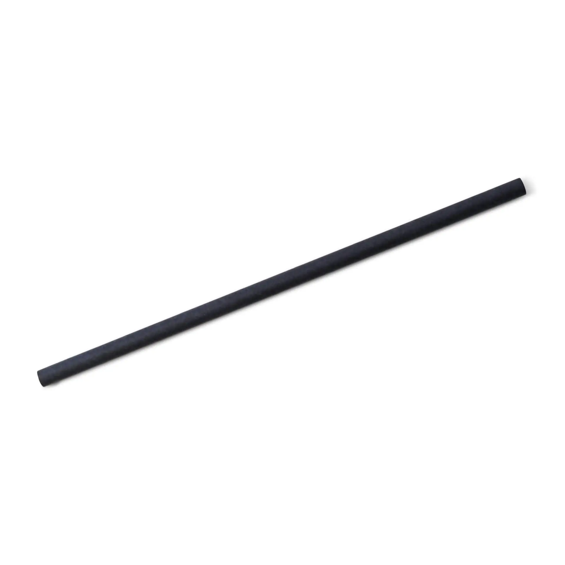 Trinkhalme Jumbo aus Papier 23 cm, Ø 0,8 cm, schwarz