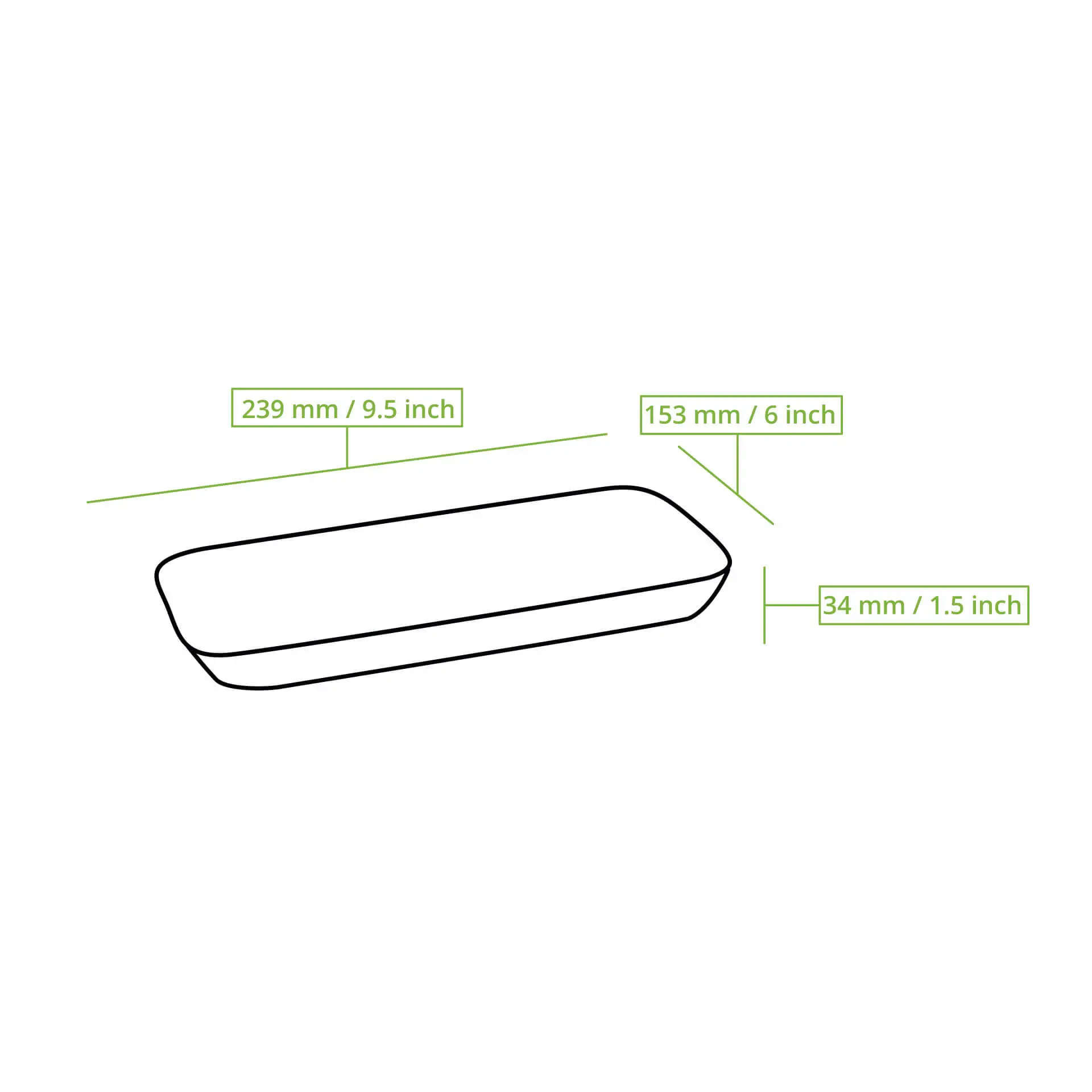 Palm leaf plates "Palmware®" 25 x 15 cm, deep, rectangular Palm leaf plates "Palmware®" 25 x 15 cm, deep, rectangular