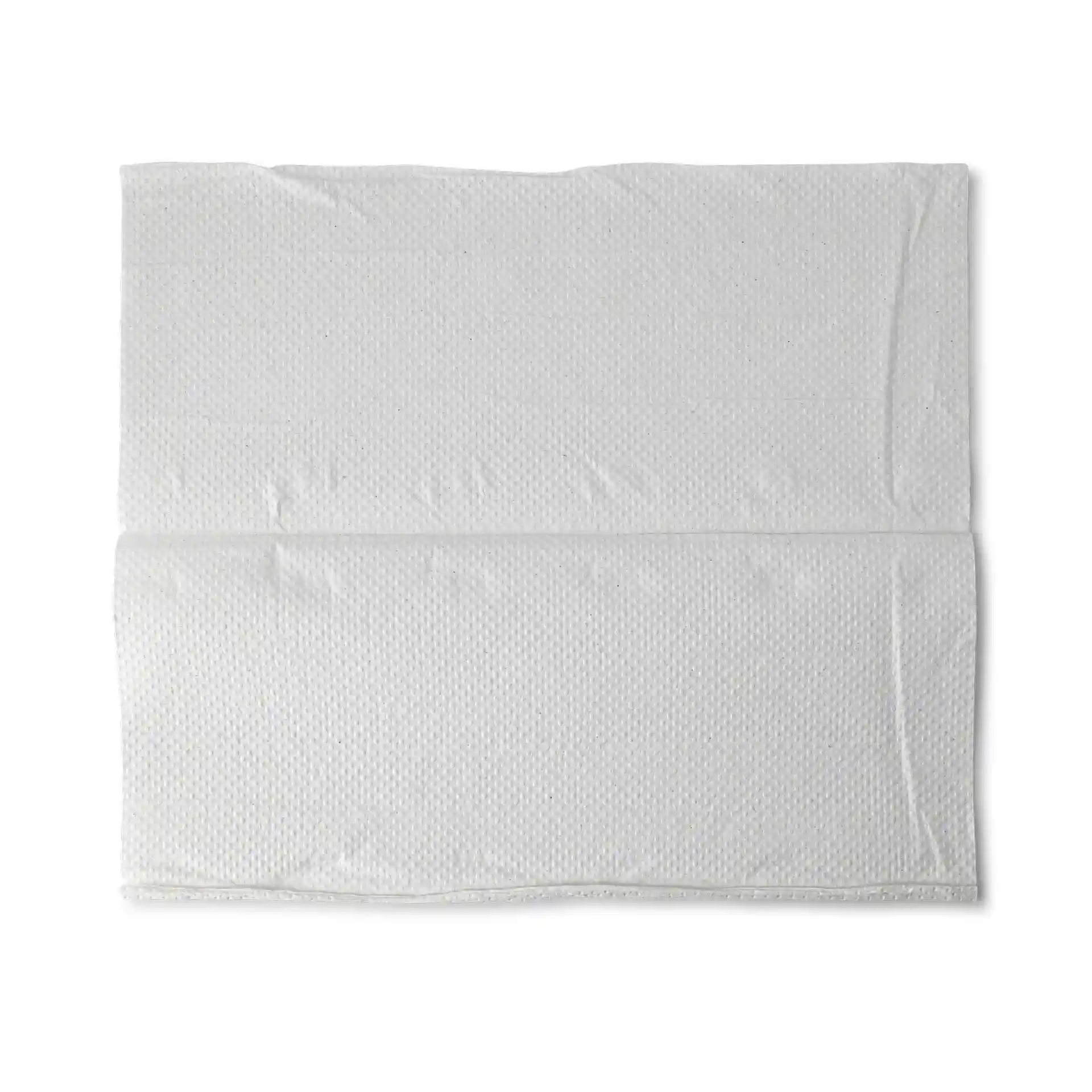 White 2-ply folded paper towels in a V-fold design, measuring 240 mm by 120 mm, with 200 sheets visible.