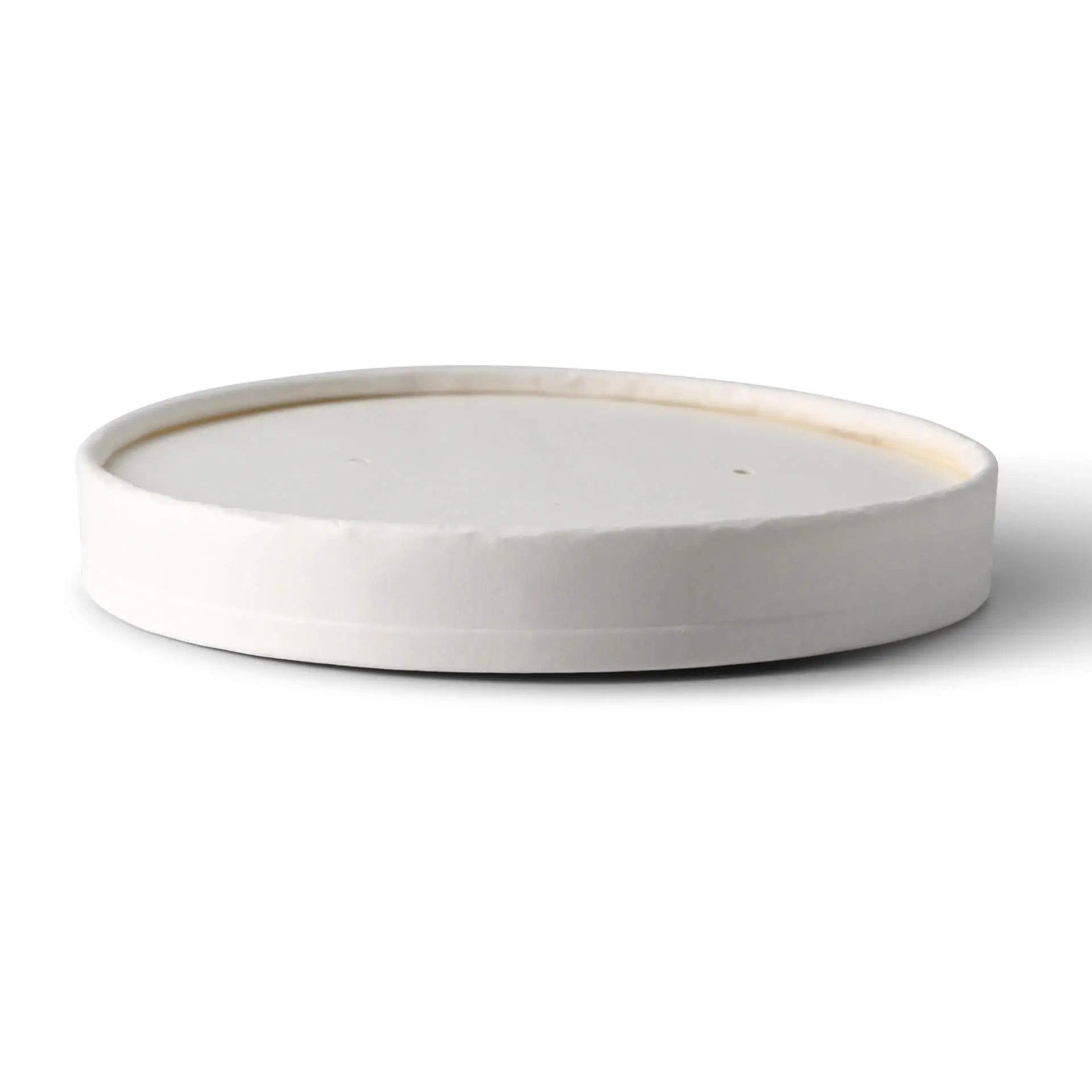 Karton-Membran-Deckel (bio-beschichtet) Ø 115 mm, weiß
