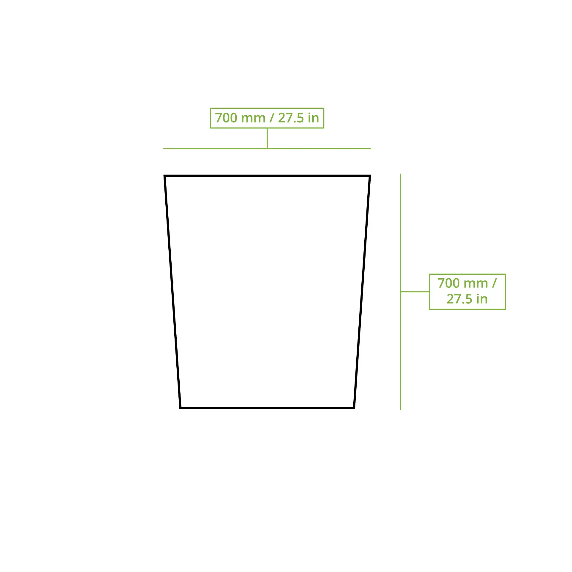 Bio Bin bags PLA, 70x70 cm, 55 l Bio Bin bags PLA, 70x70 cm, 55 l