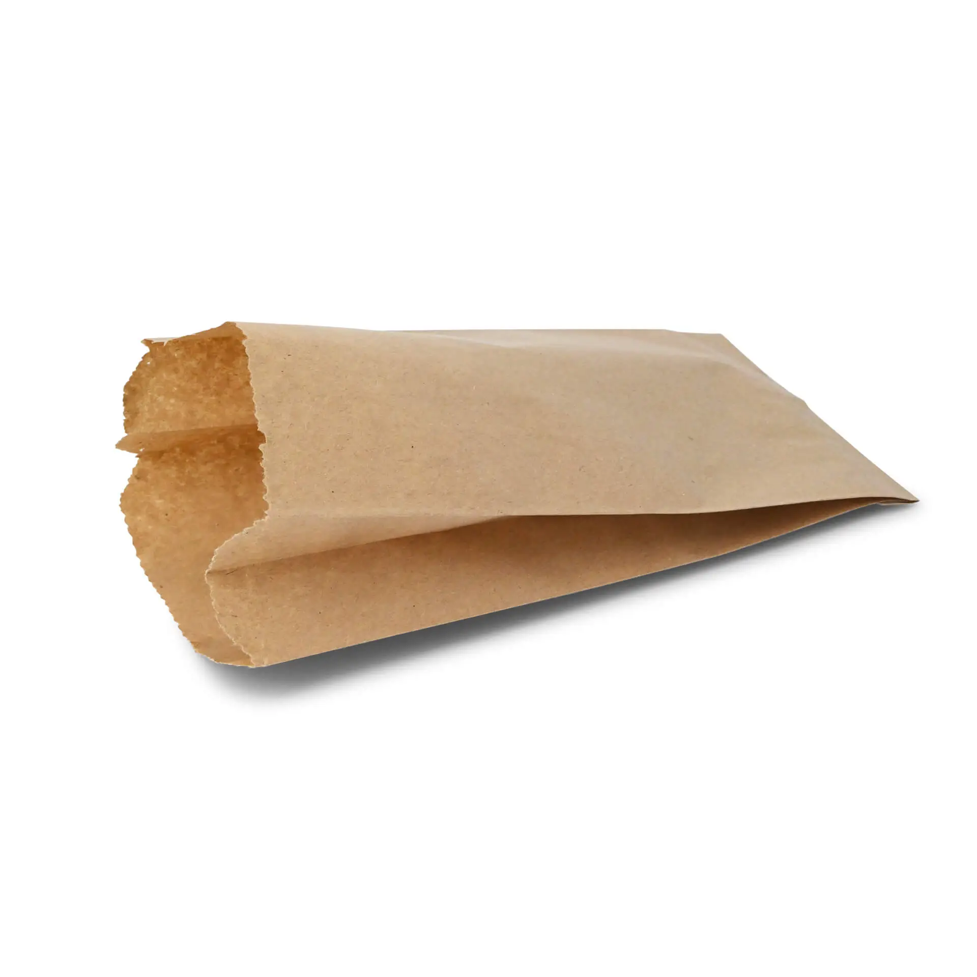 Flachbeutel aus Papier 10 x 5 x 19 cm, braun