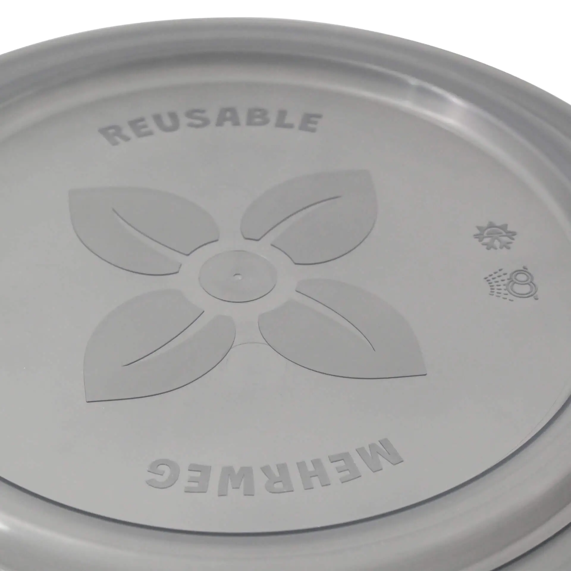 Reusable lids "merways Bowl" Ø 185 mm, PP, grey Reusable lids "merways Bowl" Ø 185 mm, PP, grey