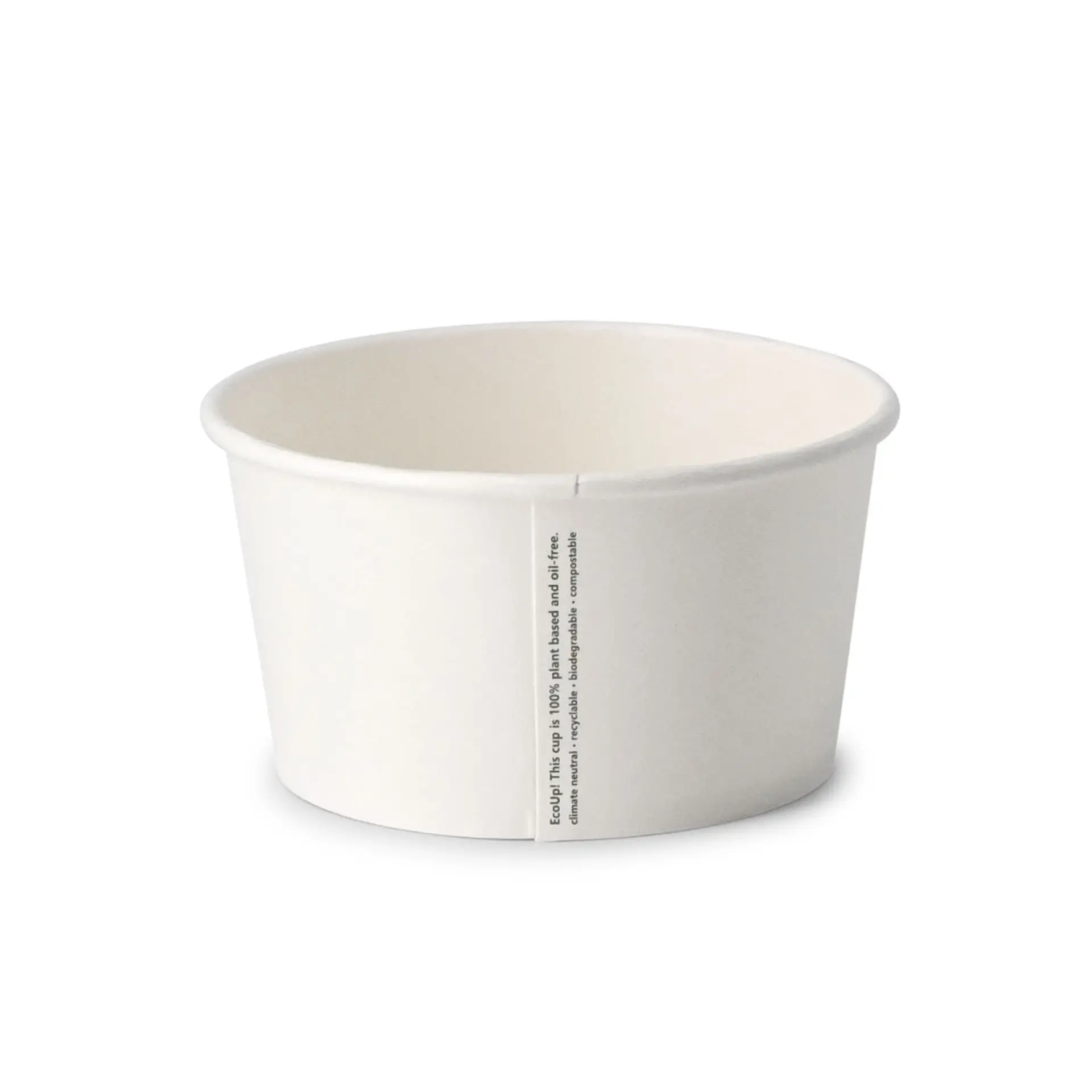 12 oz Paper Soup Container (eco-friendly coating), Ø 115 mm, white