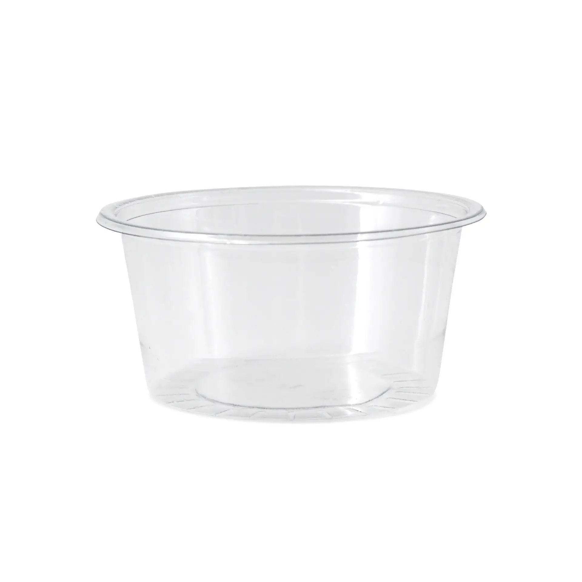 100 ml / 3.5 oz rPET sauce pots, Ø 75 mm, clear