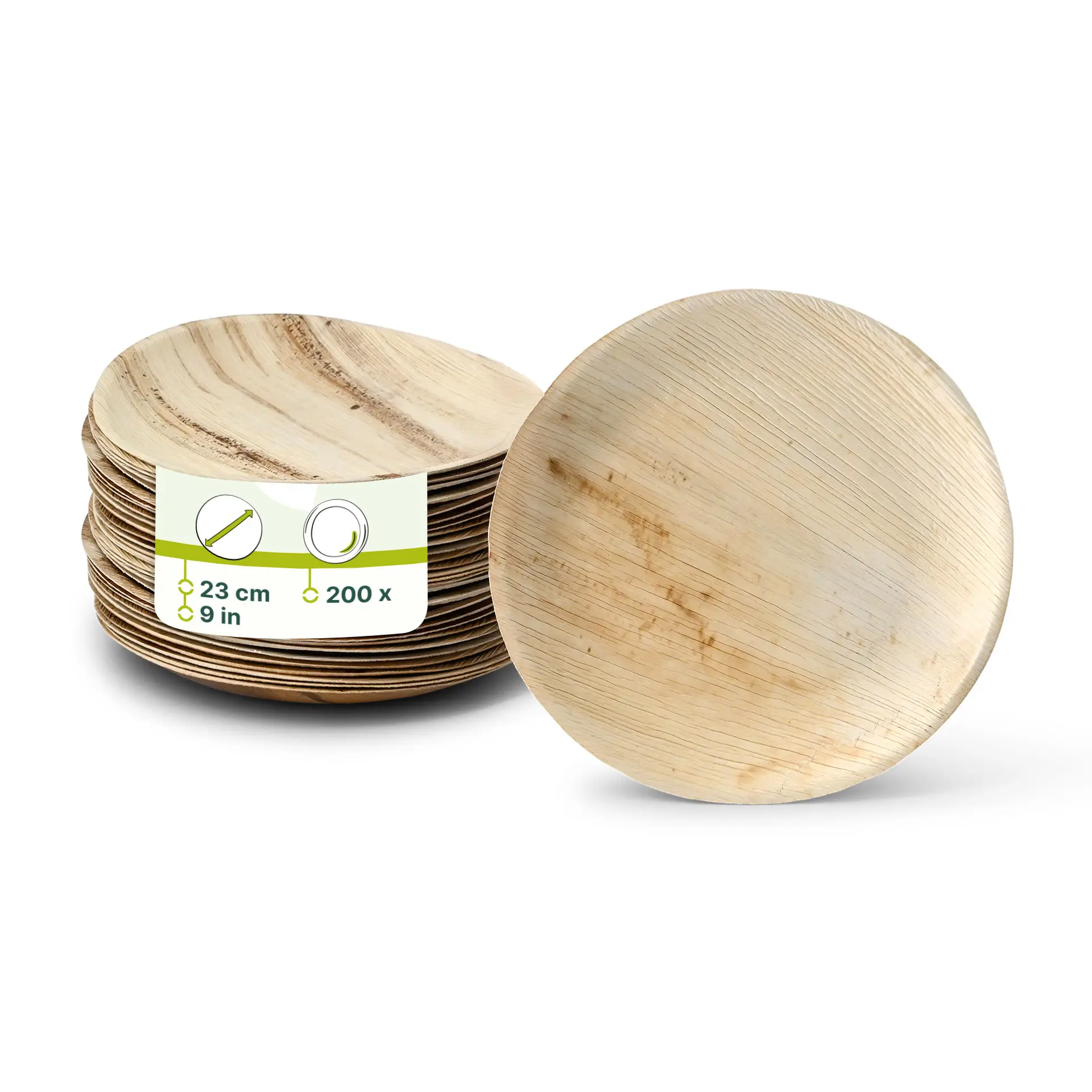 Palm leaf plates "Palmware®" Ø 23 cm, round Palm leaf plates "Palmware®" Ø 23 cm, round