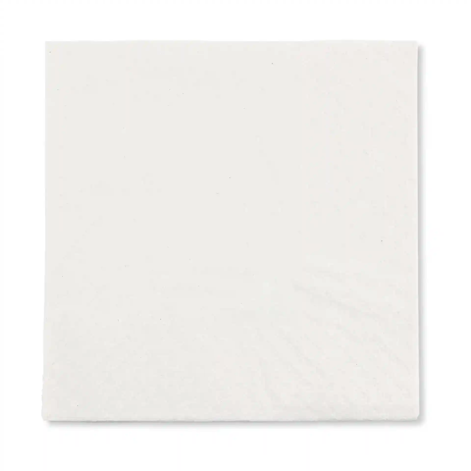 White square paper napkin, 33 x 33 cm, 2-ply, with a black recycling symbol and text at the bottom.
