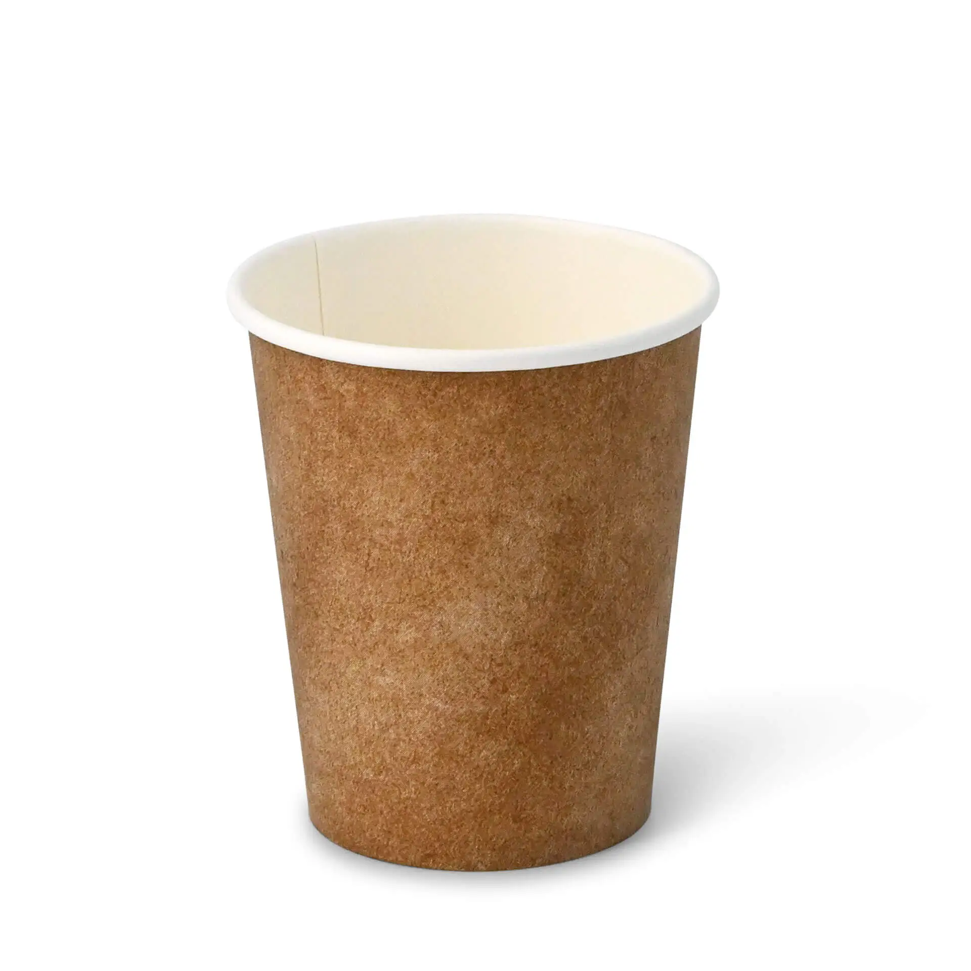 8 oz Paper cups single wall, Ø 80 mm, kraft dhd045261-pappbecher-200-ml-8-oz-80-mm-braun-innen-weiss-1