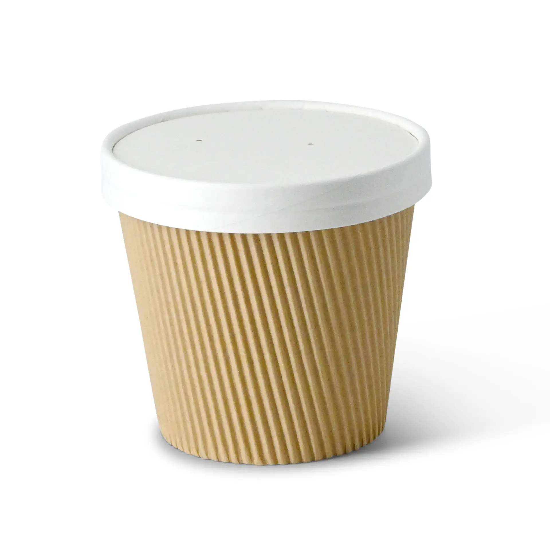 19 oz Ribbed Soup cups, Ø 116 mm, kraft