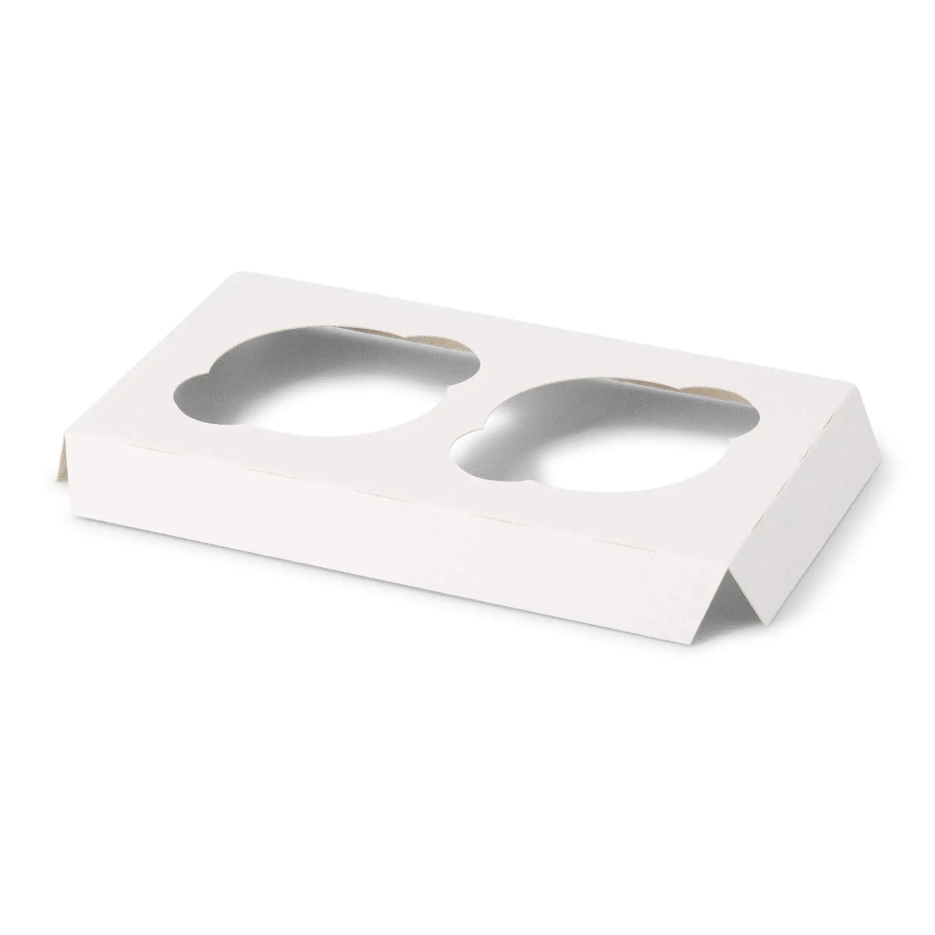 Cardboard box inserts for cupcake boxes (2 pieces), white dre035031-einlagen-aus-karton-fuer-2er-cupcake-boxen-weiss-1