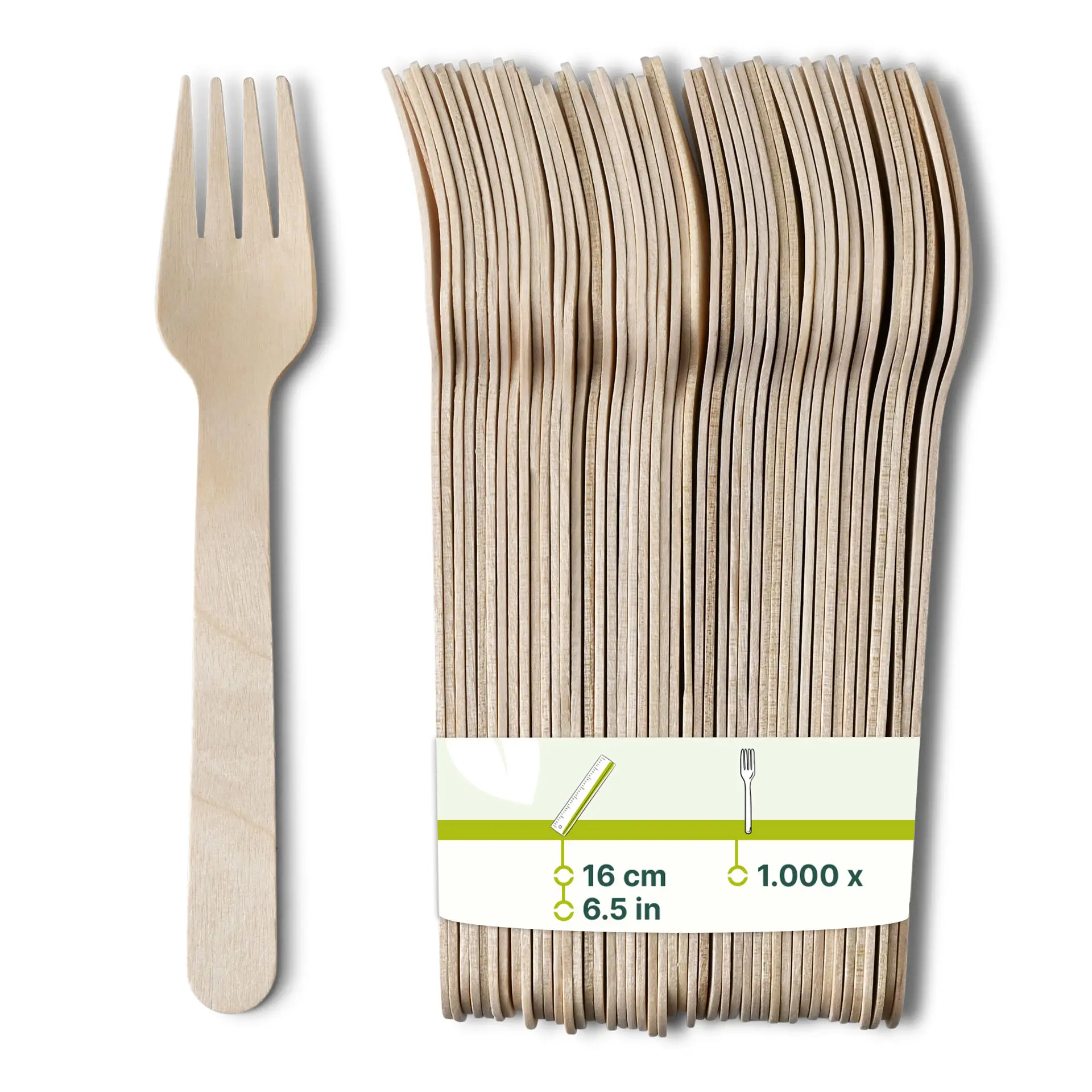Holzgabeln 16 cm, biobeschichtet Holzgabeln 16 cm, biobeschichtet