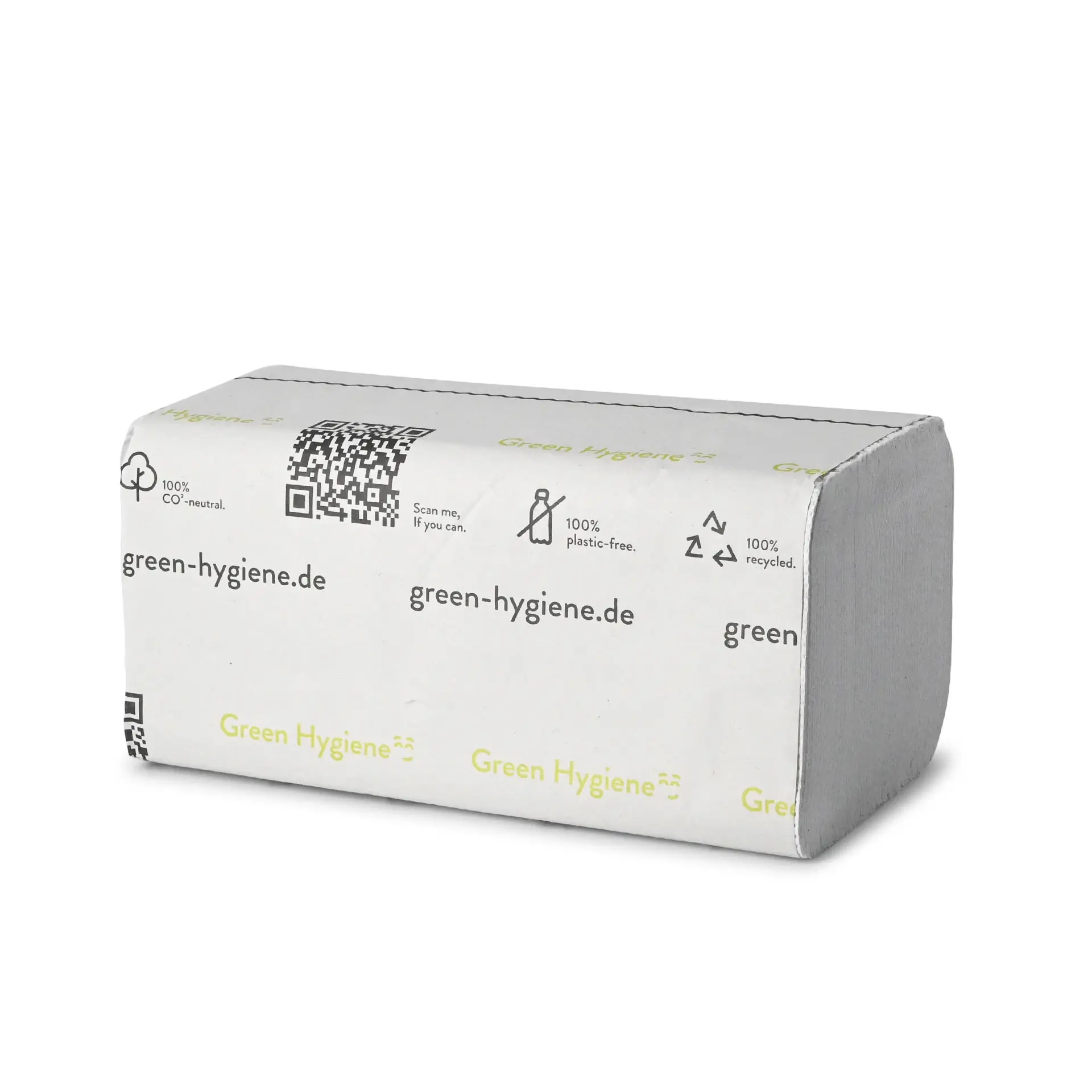 Falthandtücher aus recyceltem Papier, 2-lagig, V-Falz, 200 Blatt