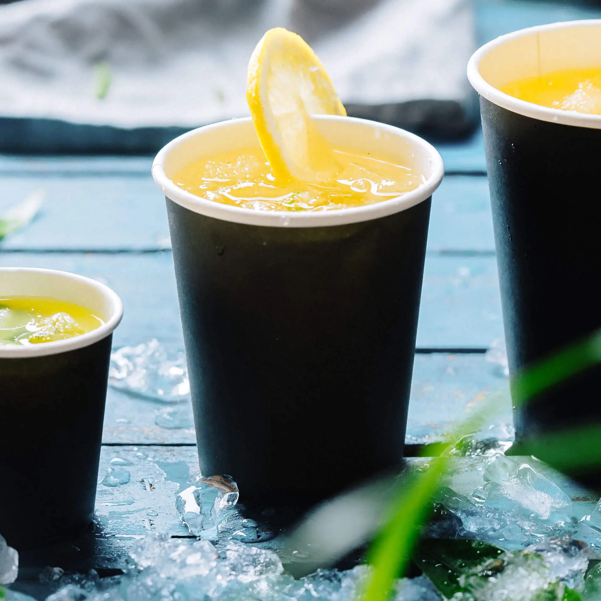 Paper cup 200 ml / 8 oz, Ø 80 mm, single wall, black, PLA-coated