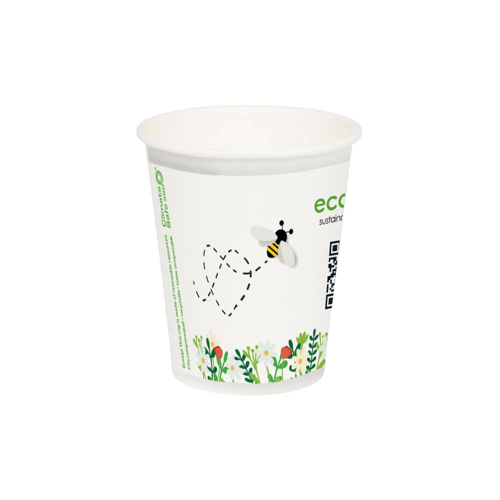 Pappbecher CO2-Kompensation "Ecobono" 200 ml / 8 oz