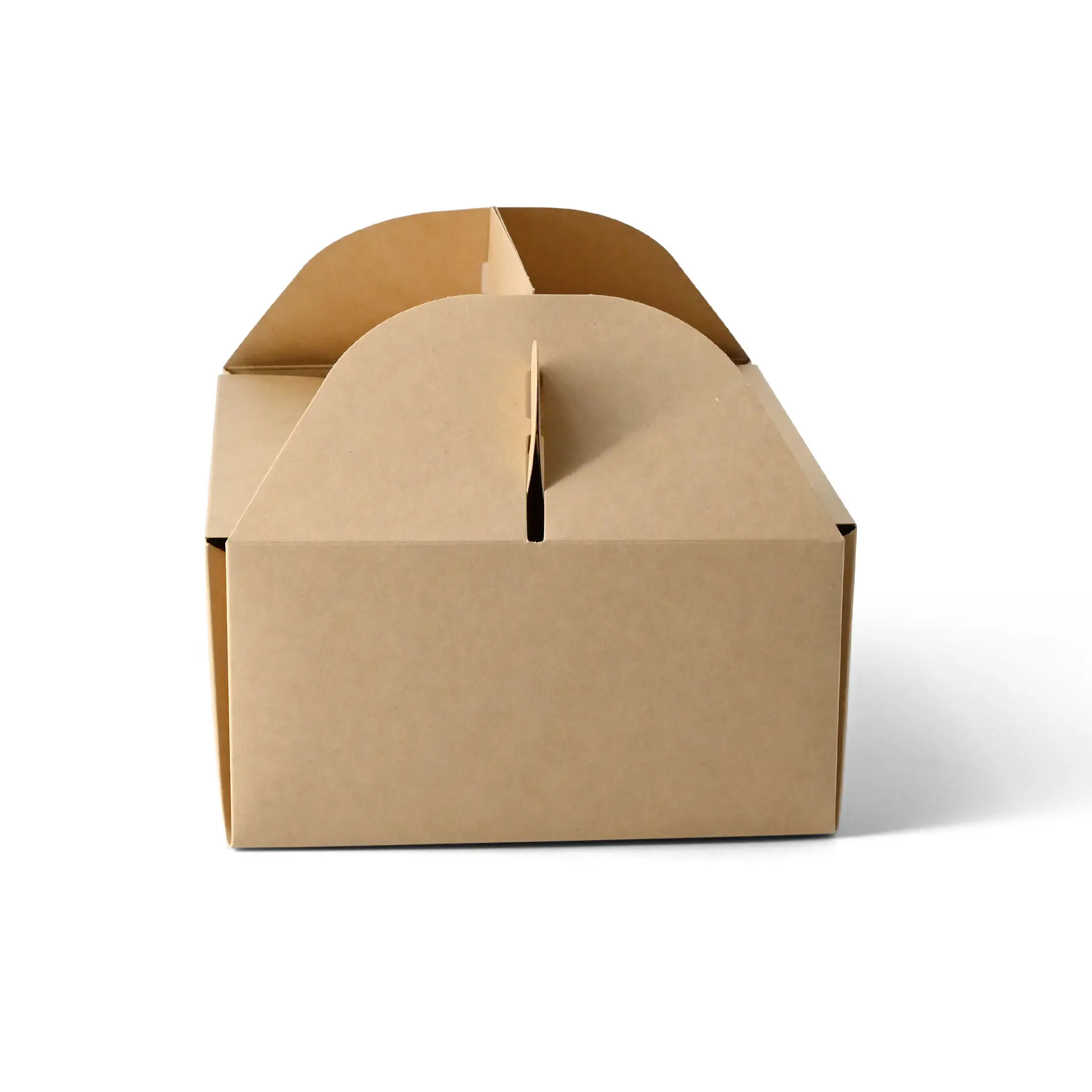 Cardboard pastry boxes with handle M, 21 x 17 x 9 cm, kraft, foldable dfc04220-kuchenbox-aus-pappe-mit-griff-m-21-x-16-x-9-cm-braun-faltbar-2