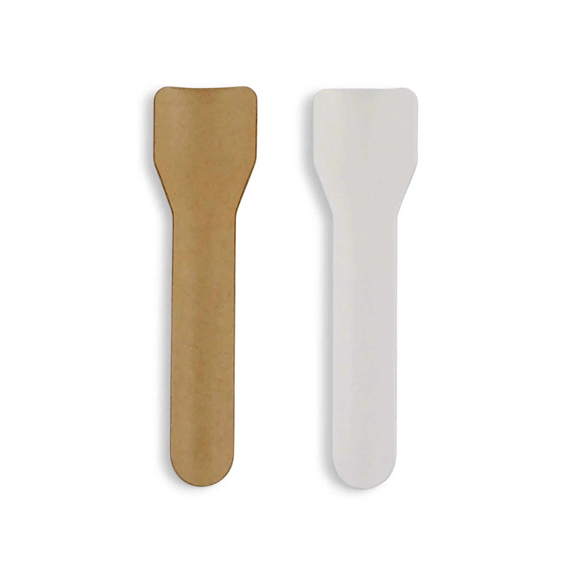 Paper ice cream spoon, 9.5 cm, brown Paper ice cream spoon, 9.5 cm, brown