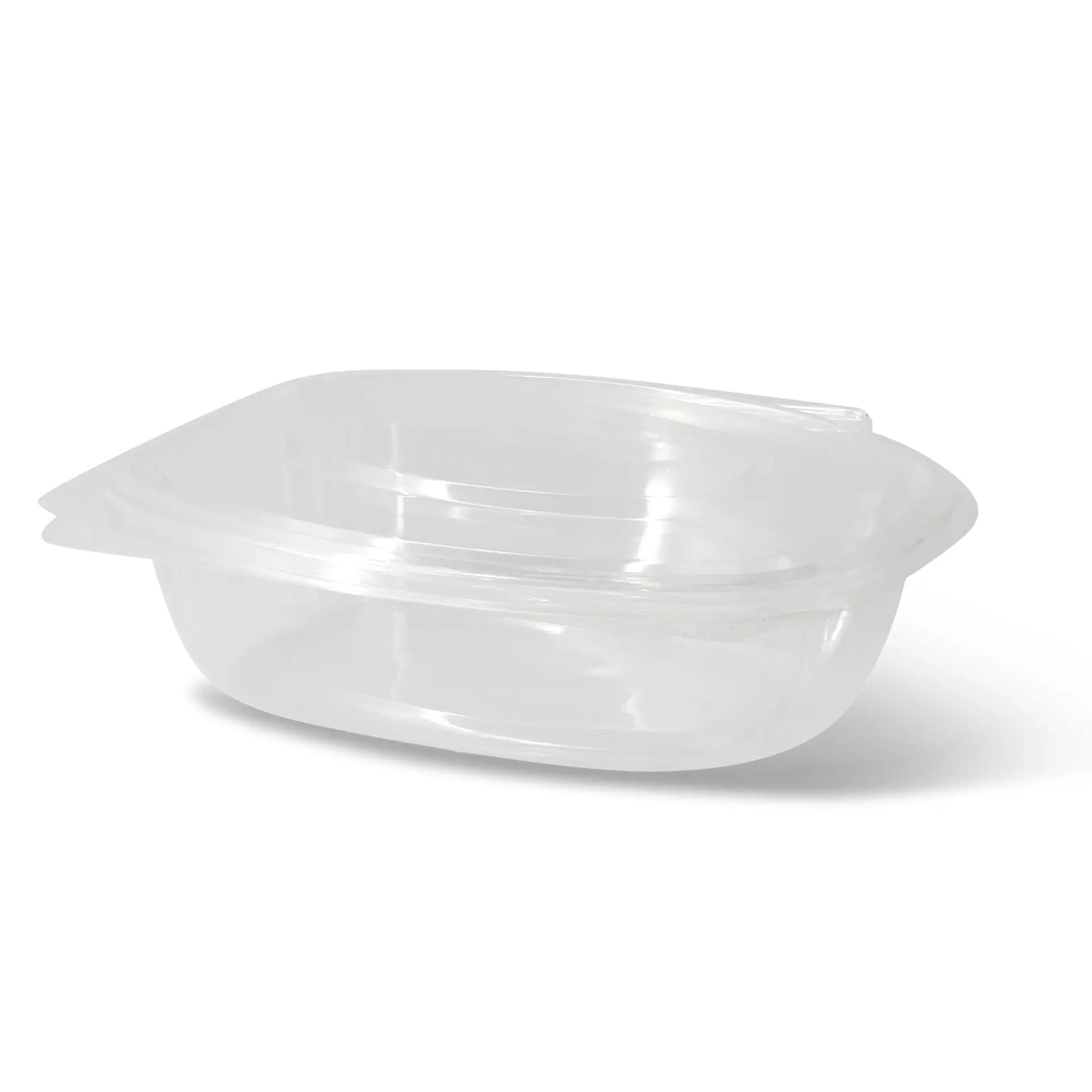 PLA-Feinkost-Schalen 750 ml, Klappdeckel, rechteckig