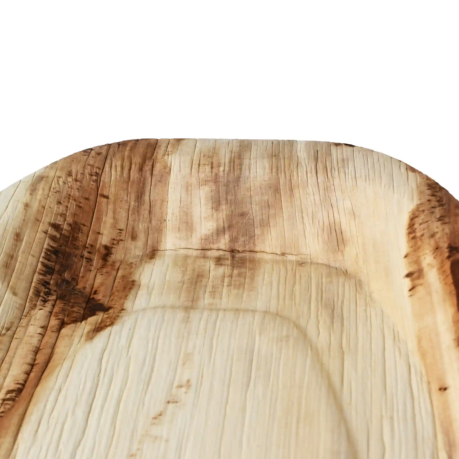Rectangular palm leaf tray with a natural grain pattern, measuring 38 x 25.5 cm.