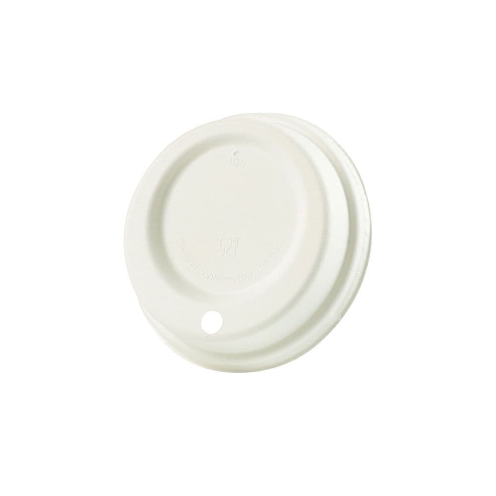 Papp-Deckel Ø 90 mm, weiß, Trinköffnung